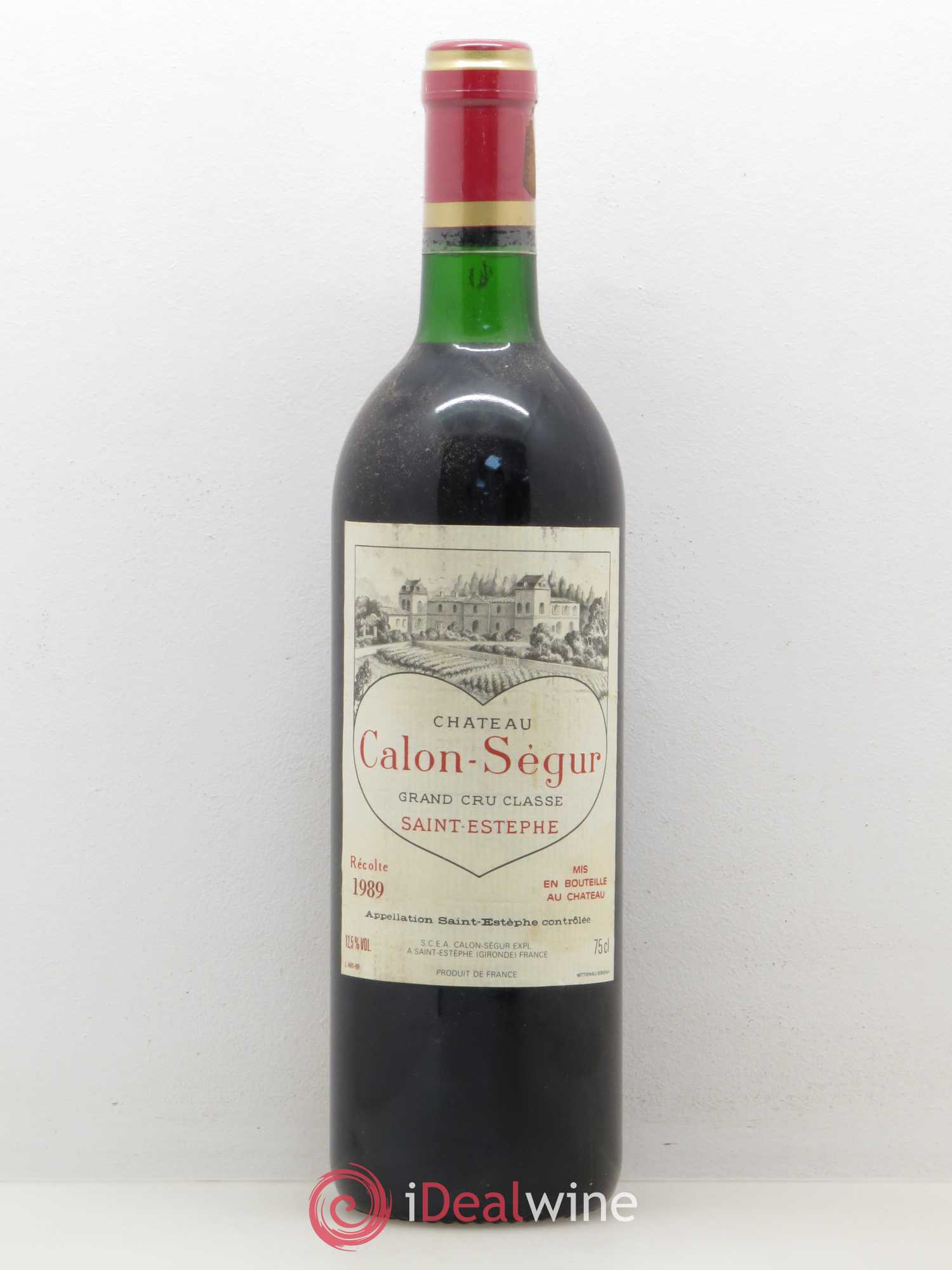 Château Calon Ségur 3ème Grand Cru Classé 1989 - Lot de 1 bouteille - 0