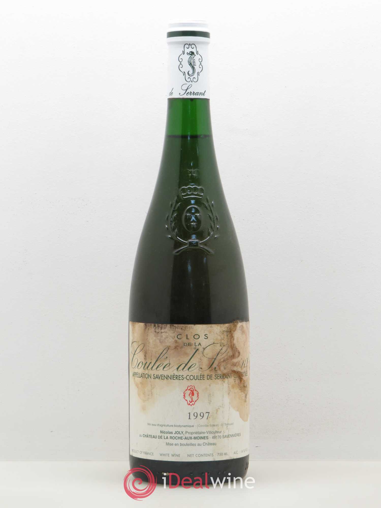 Savennières Clos de la Coulée de Serrant Vignobles de la Coulée de Serrant - Nicolas Joly 1997 - Lot de 1 bouteille - 0