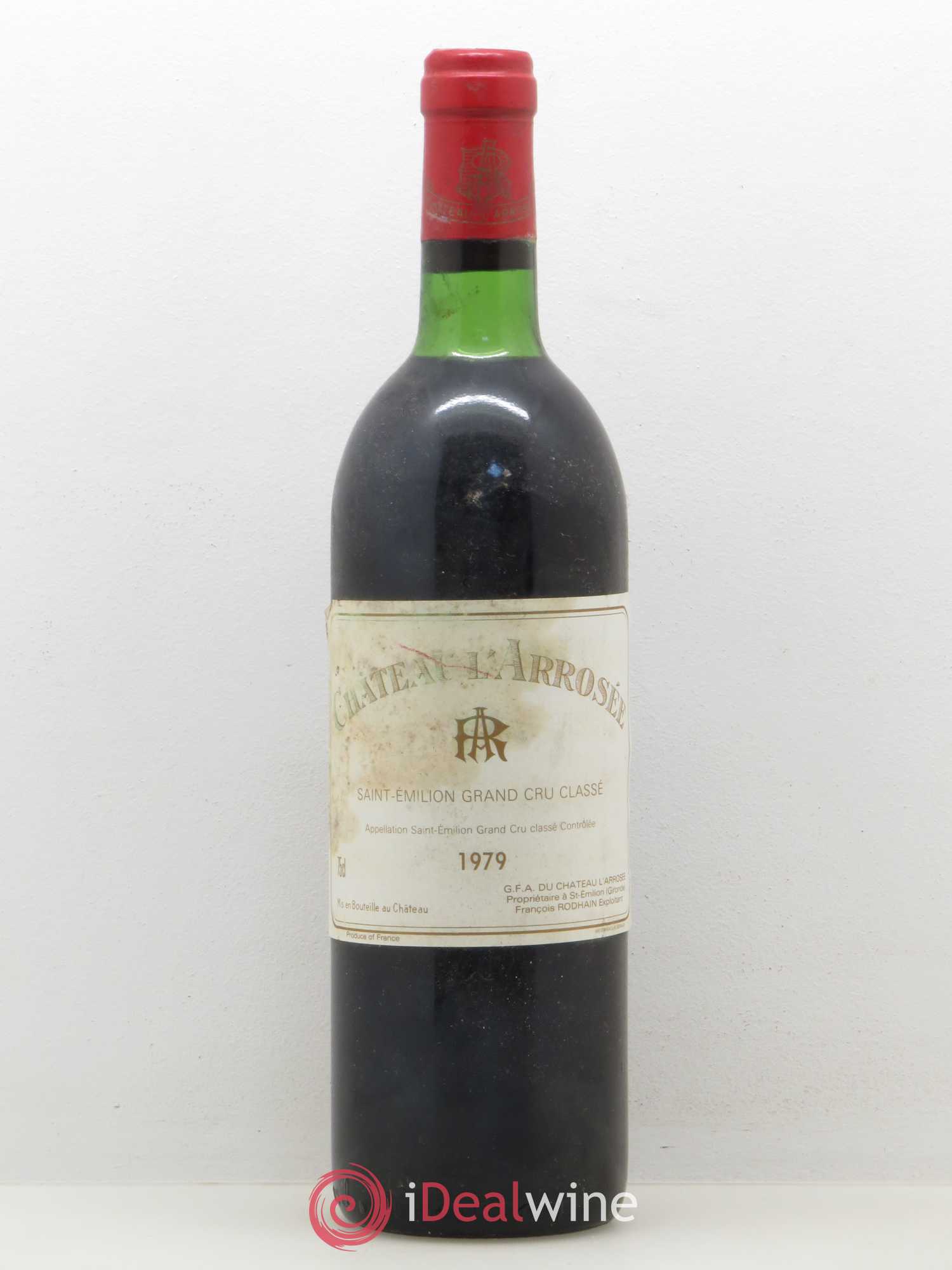 Château l' Arrosée Grand Cru Classé 1979 - Lot de 1 bouteille - 0