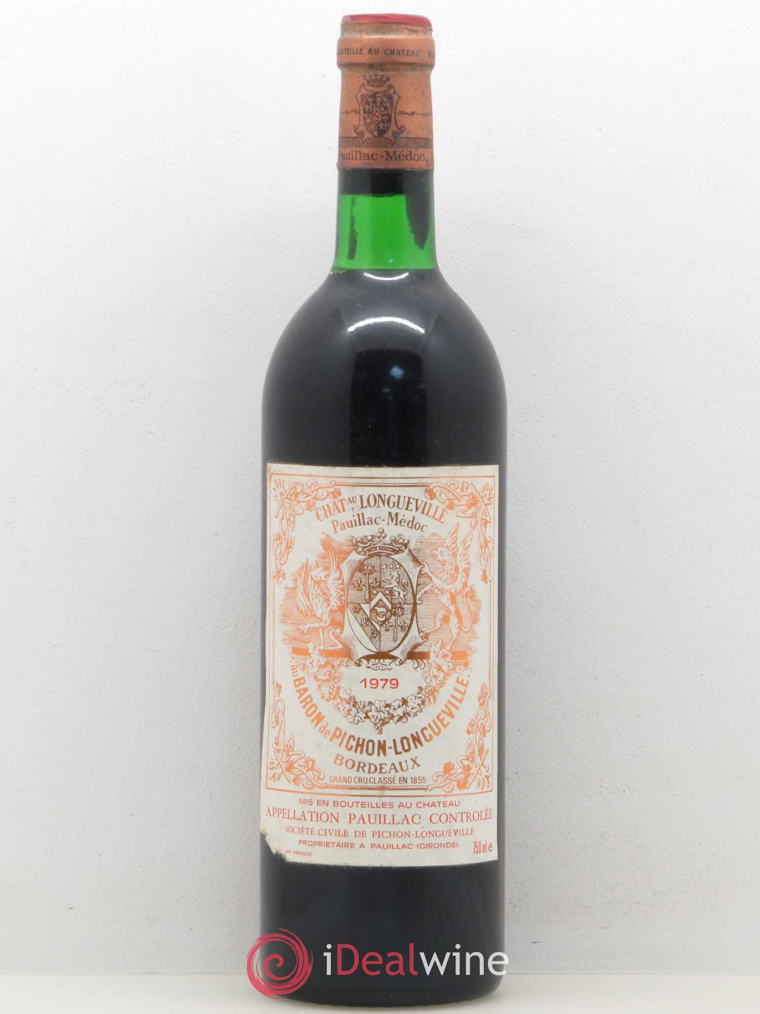 Pichon Longueville Baron 2ème Grand Cru Classé 1979 - Lot de 1 bouteille - 0