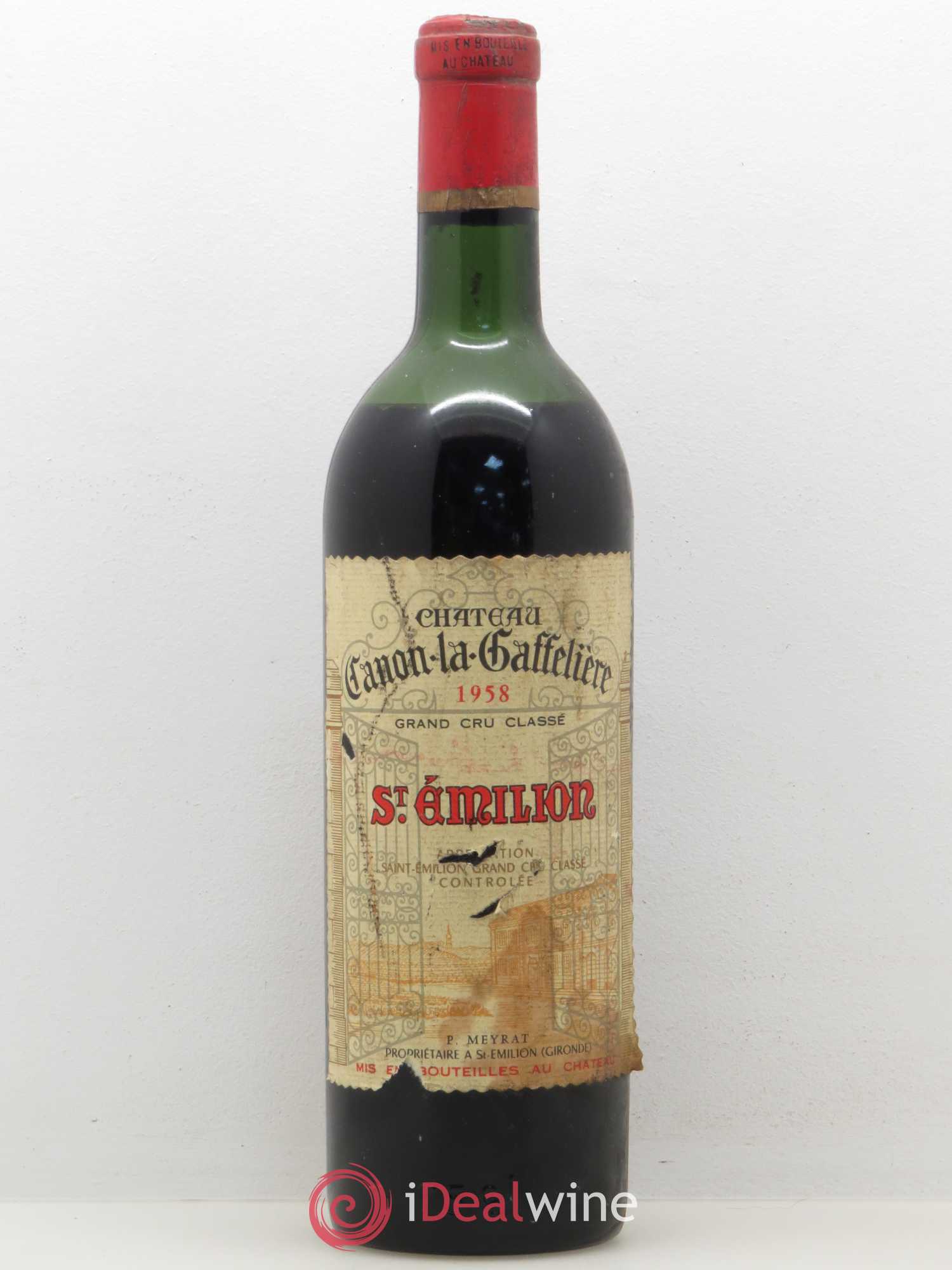 Château Canon la Gaffelière 1er Grand Cru Classé B 1958 - Lot de 1 bouteille - 0