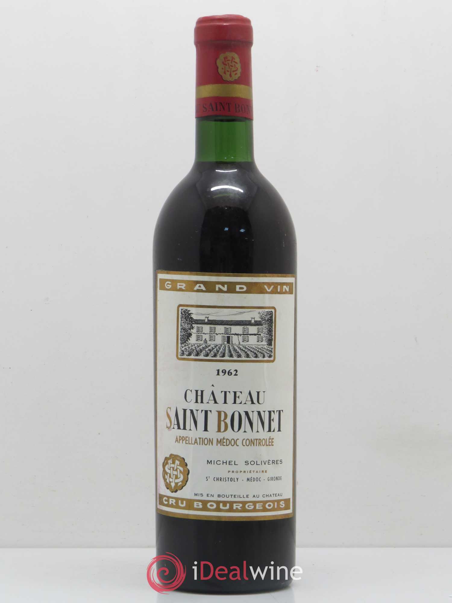 Château Saint-Bonnet Cru Bourgeois 1962 - Lot de 1 bouteille - 0
