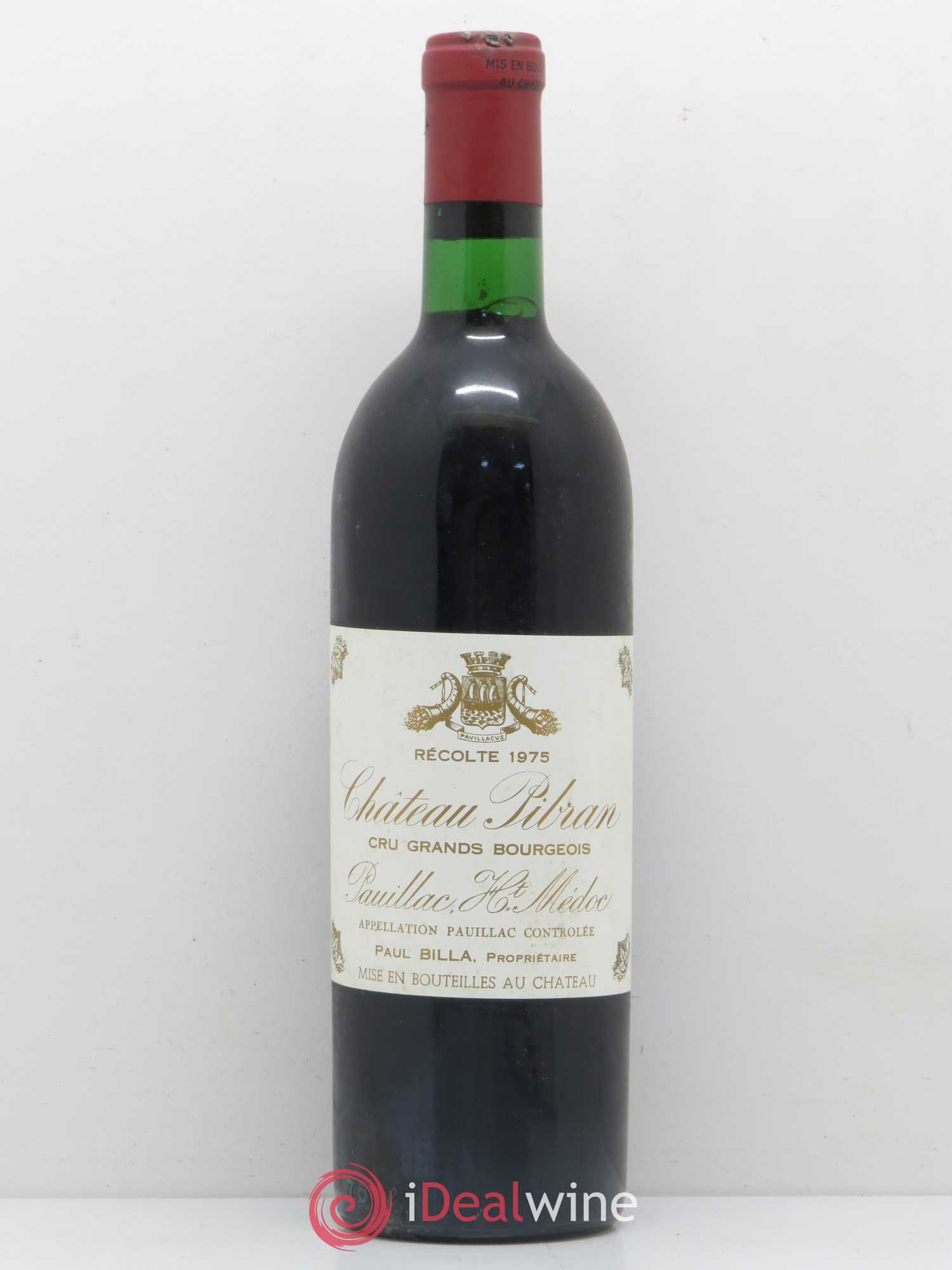 Château Pibran 1975 - Lot de 1 bouteille - 0