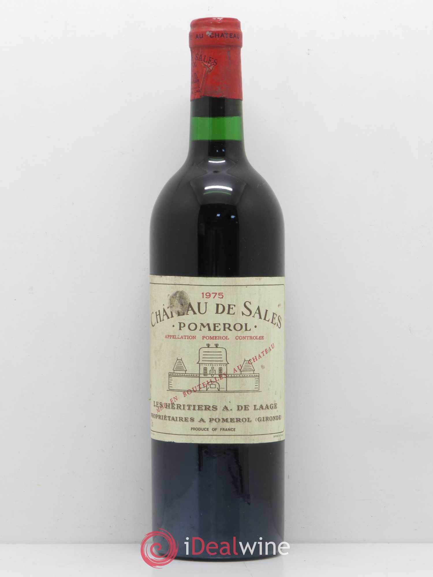 Château de Sales 1975 - Lot de 1 bouteille - 0