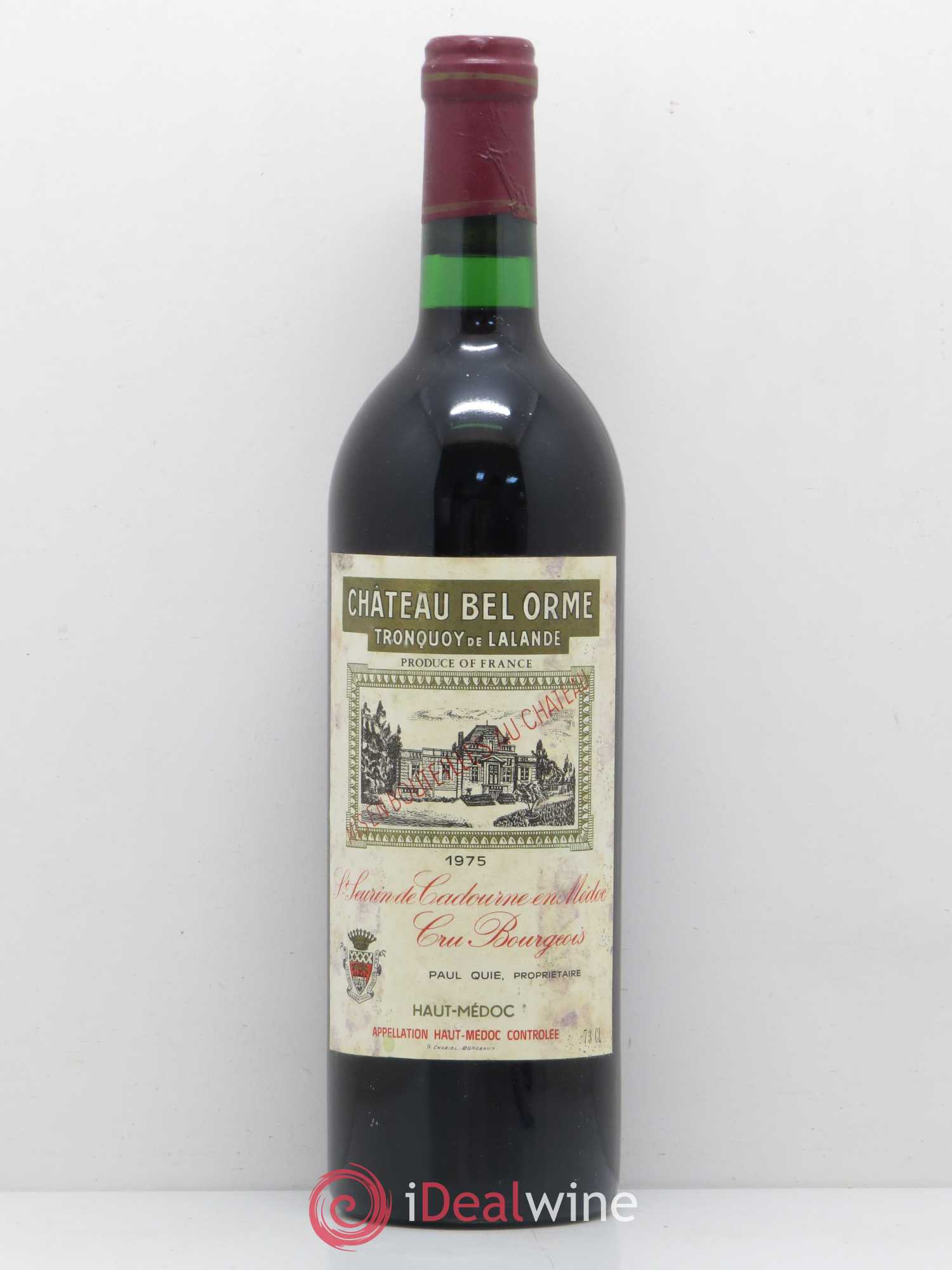 Château Bel Orme Tronquoy de Lalande Cru Bourgeois 1975 - Lot de 1 bouteille - 0