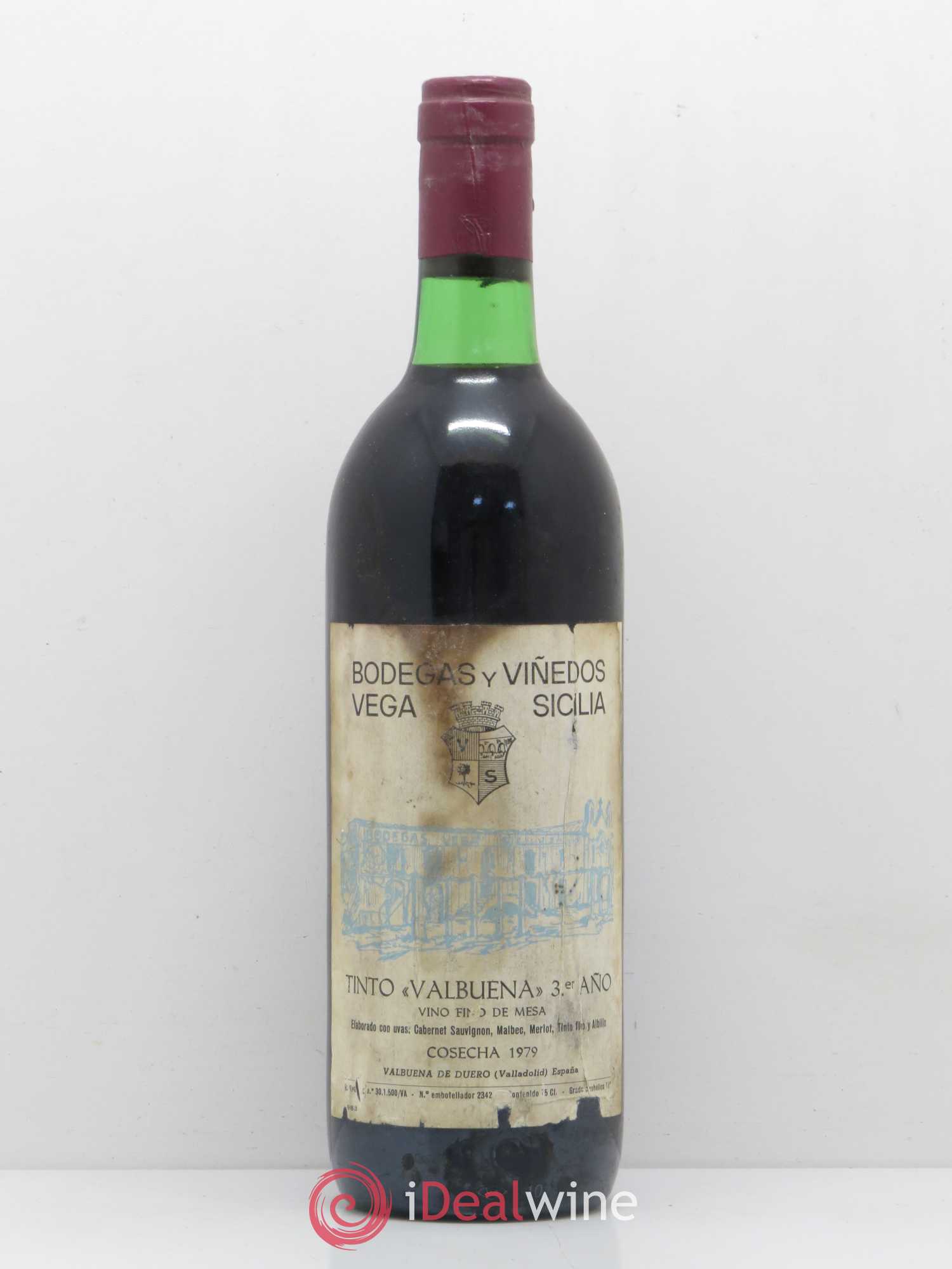 Ribera Del Duero DO Vega Sicilia Tinto Valbuena 3er Año 1979 - Posten von 1 Flasche - 0