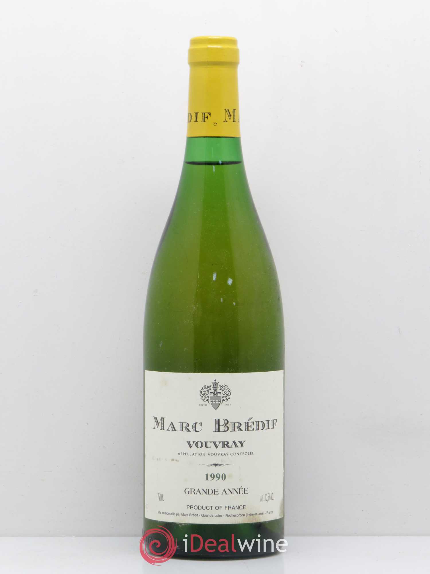 Vouvray Grande Année Marc Brédif 1990 - Posten von 1 Flasche - 0