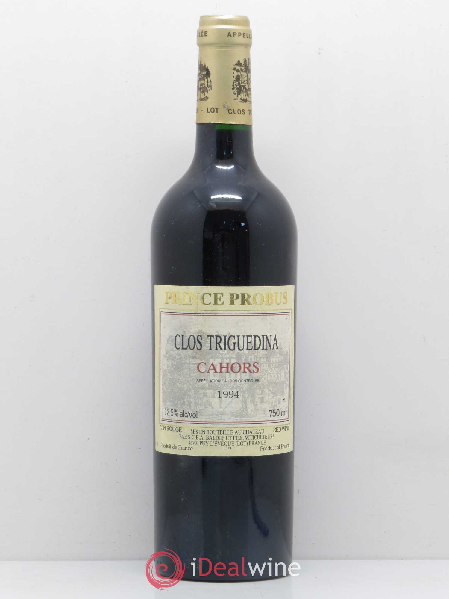 Cahors Clos Triguedina Probus Jean-Luc Baldès 1994 - Lot de 1 bouteille - 0