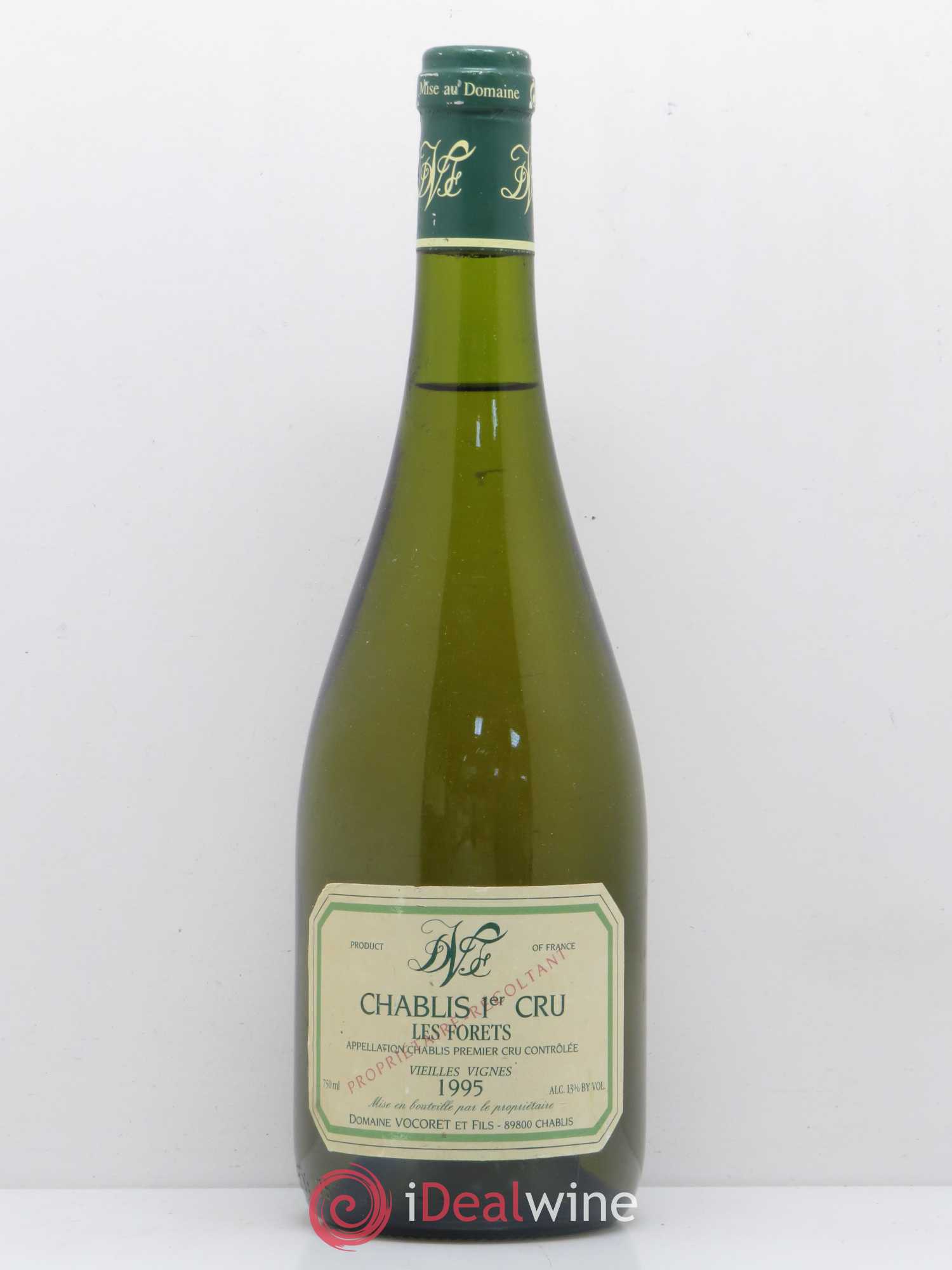 Chablis 1er Cru Les Forets Vieilles vignes Domaine Vocoret 1995 - Posten von 1 Flasche - 0