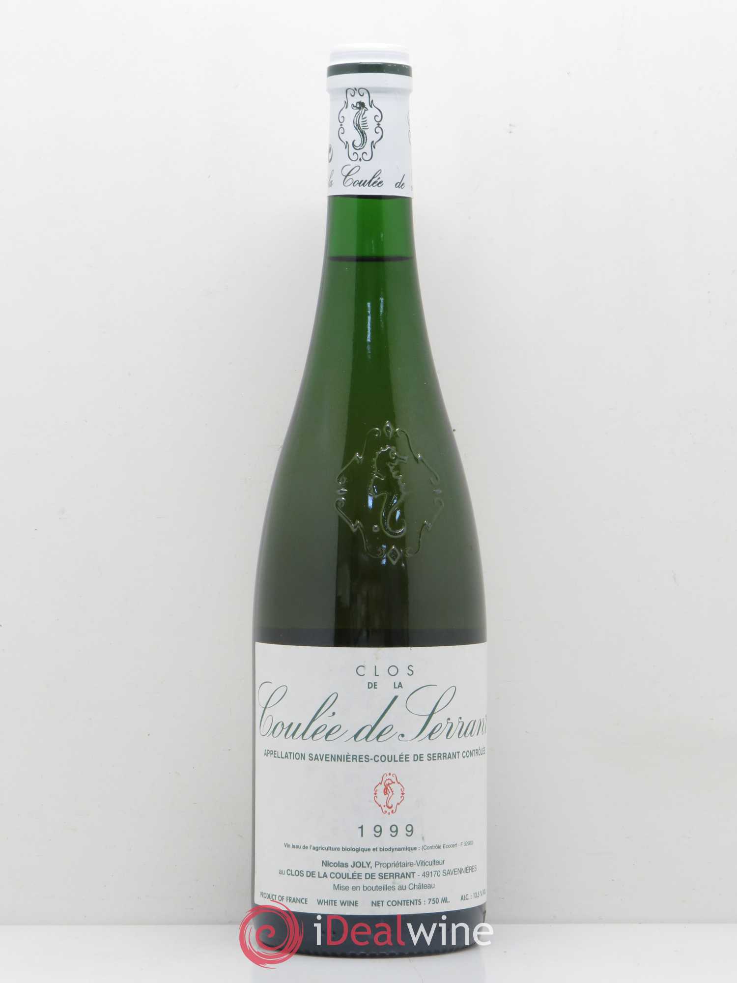 Savennières Clos de la Coulée de Serrant Vignobles de la Coulée de Serrant - Nicolas Joly 1999 - Lot de 1 bouteille - 0