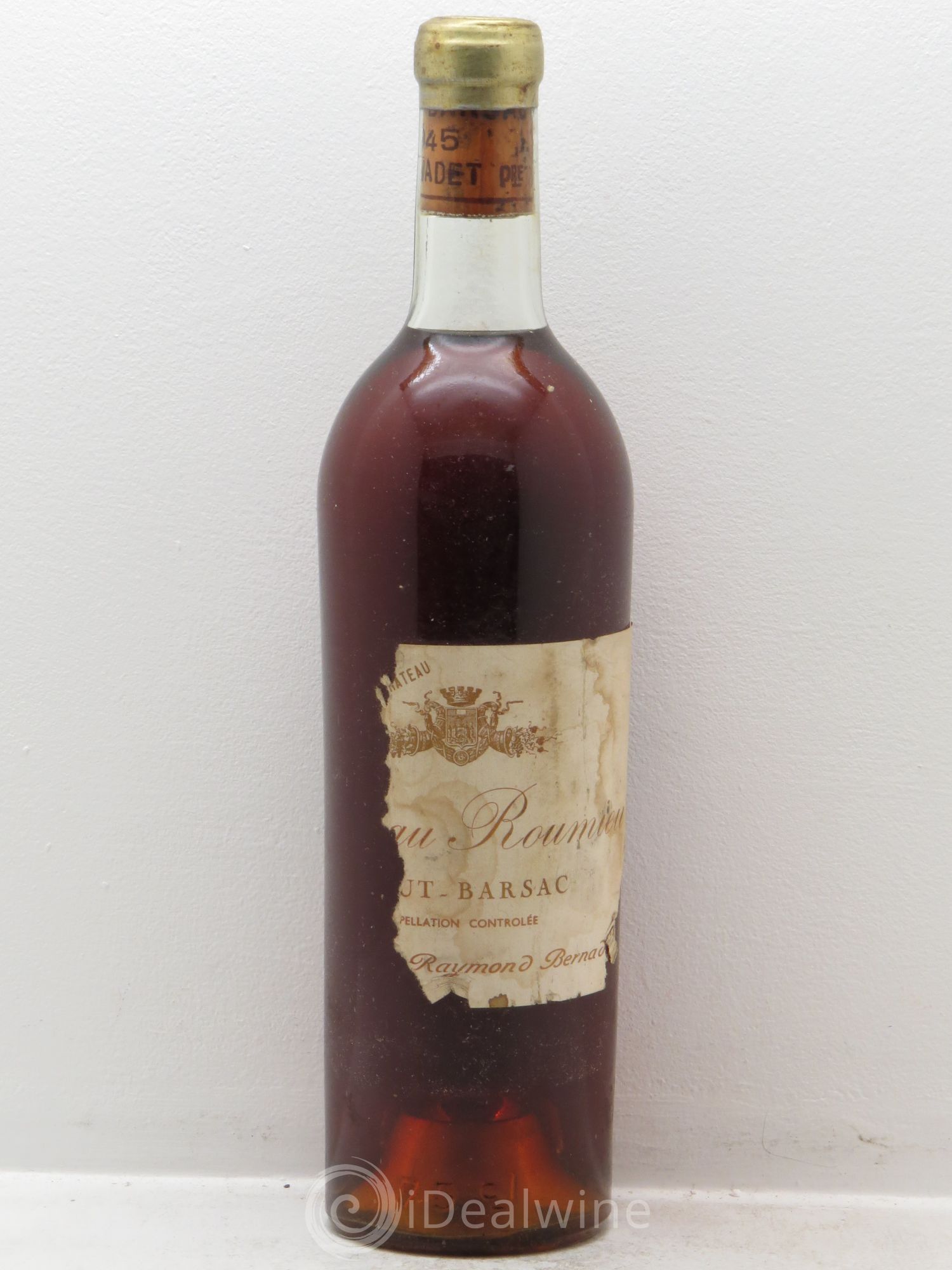 Sauternes Château Roumieu 1945 - Posten von 1 Flasche - 0