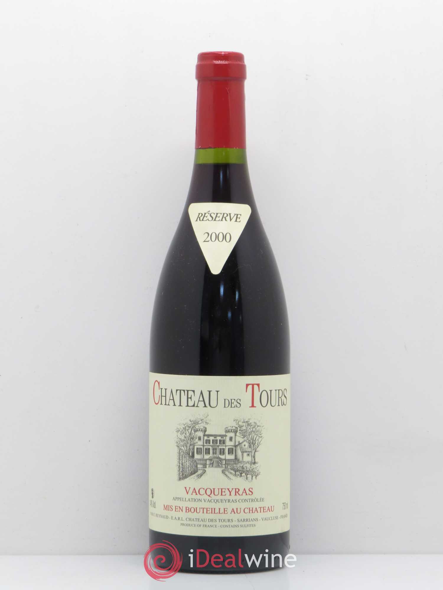 Vacqueyras Château des Tours Emmanuel Reynaud 2000 - Lot de 1 bouteille - 0