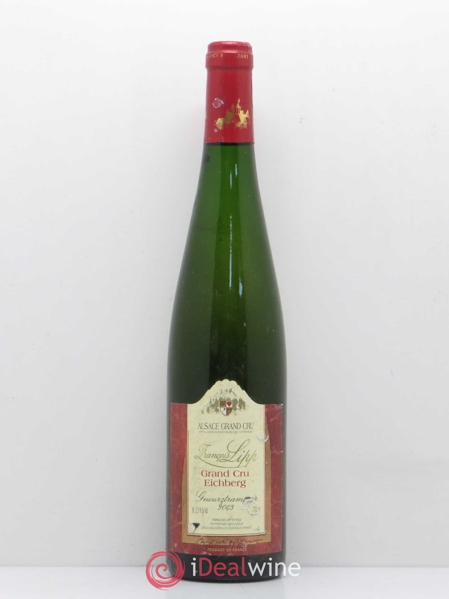 Gewurztraminer Grand Cru Eichberg Francois Lipp (sans prix de réserve) 2003 - Posten von 1 Flasche - 0