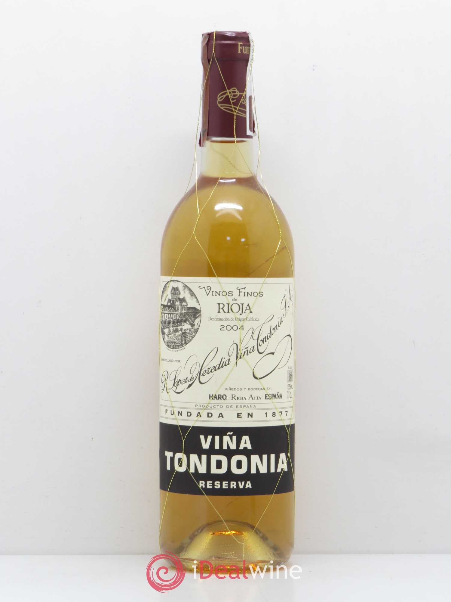 Rioja DOCA Reserva Vina Tondonia R. Lopez de Heredia 2004 - Lot de 1 bouteille - 0