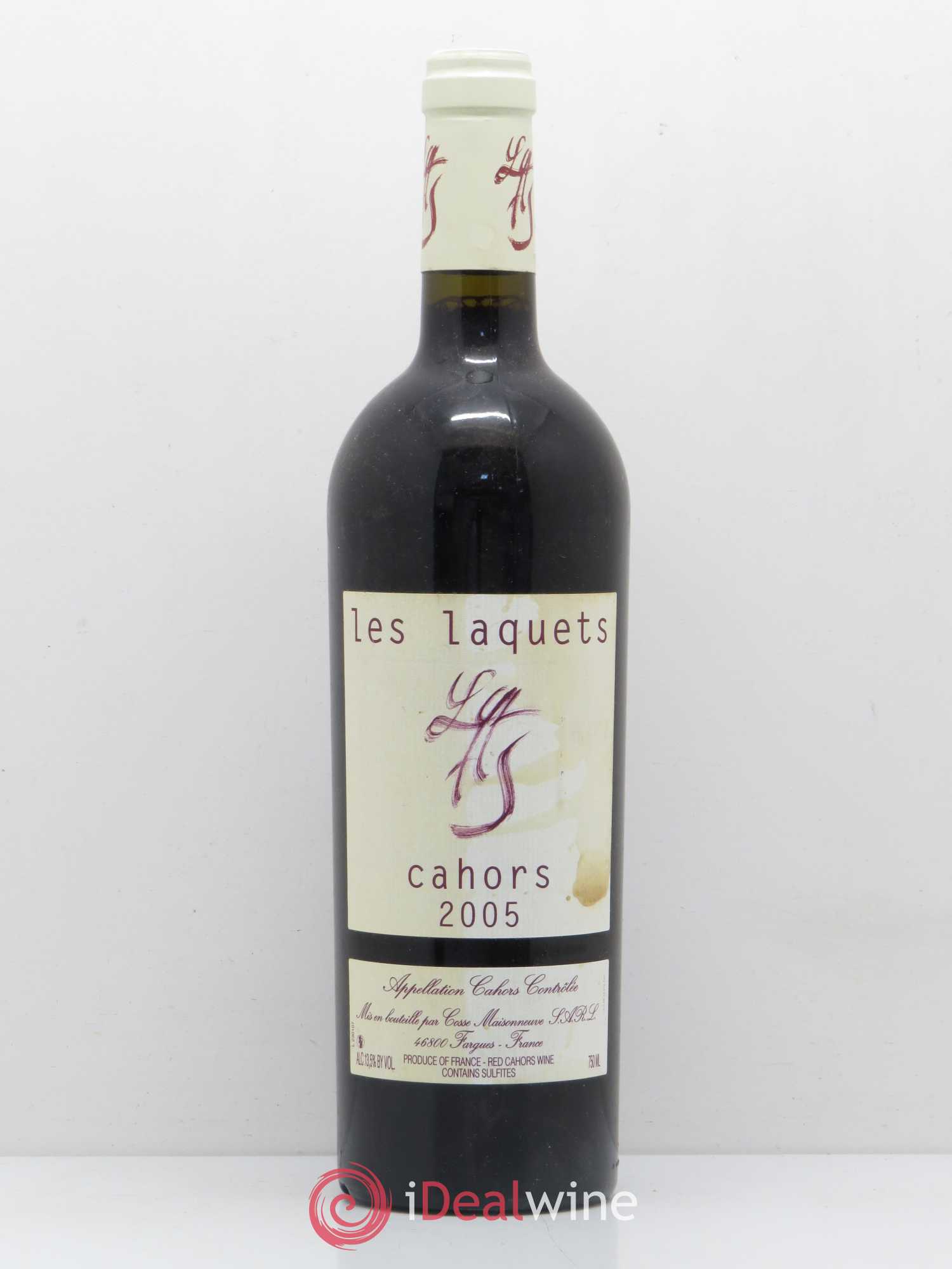 Cahors Les Laquets Cosse-Maisonneuve (Domaine) 2005 - Lot de 1 bouteille - 0