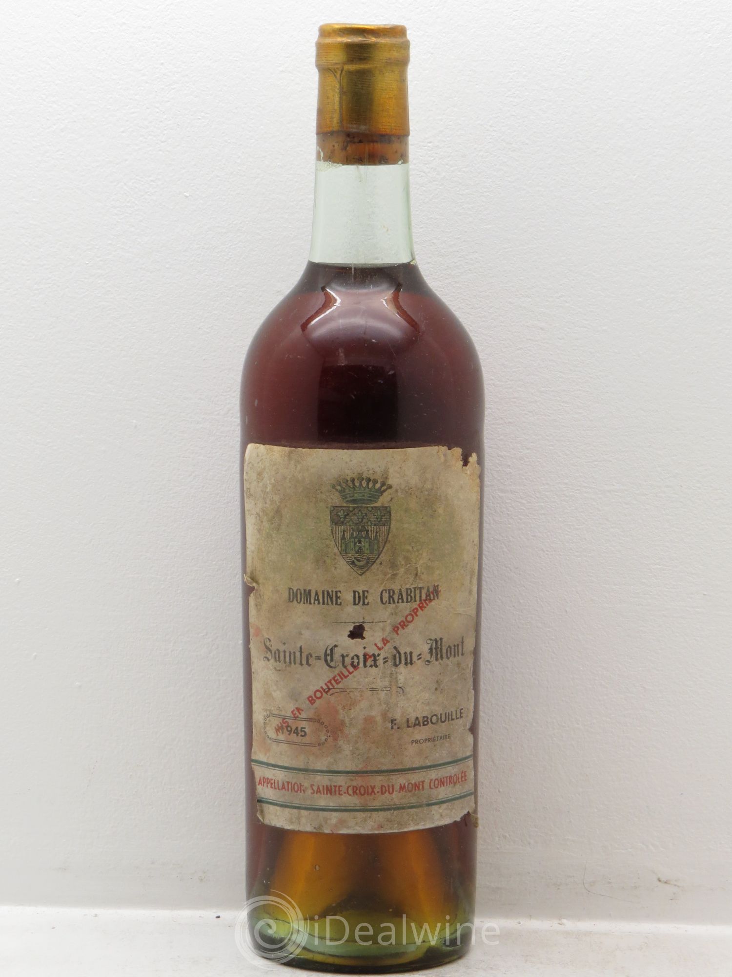 Sainte-Croix-du-Mont Domaine de Crabitan 1945 - Lotto di 1 bottiglia - 0