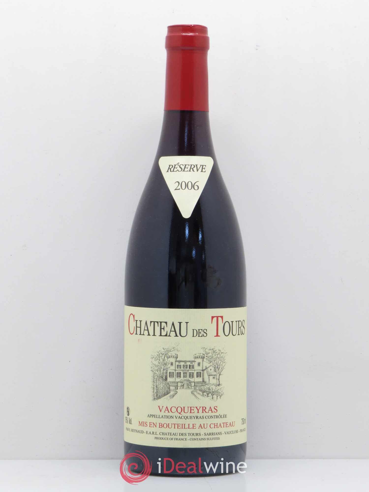 Vacqueyras Château des Tours Emmanuel Reynaud 2006 - Lot de 1 bouteille - 0