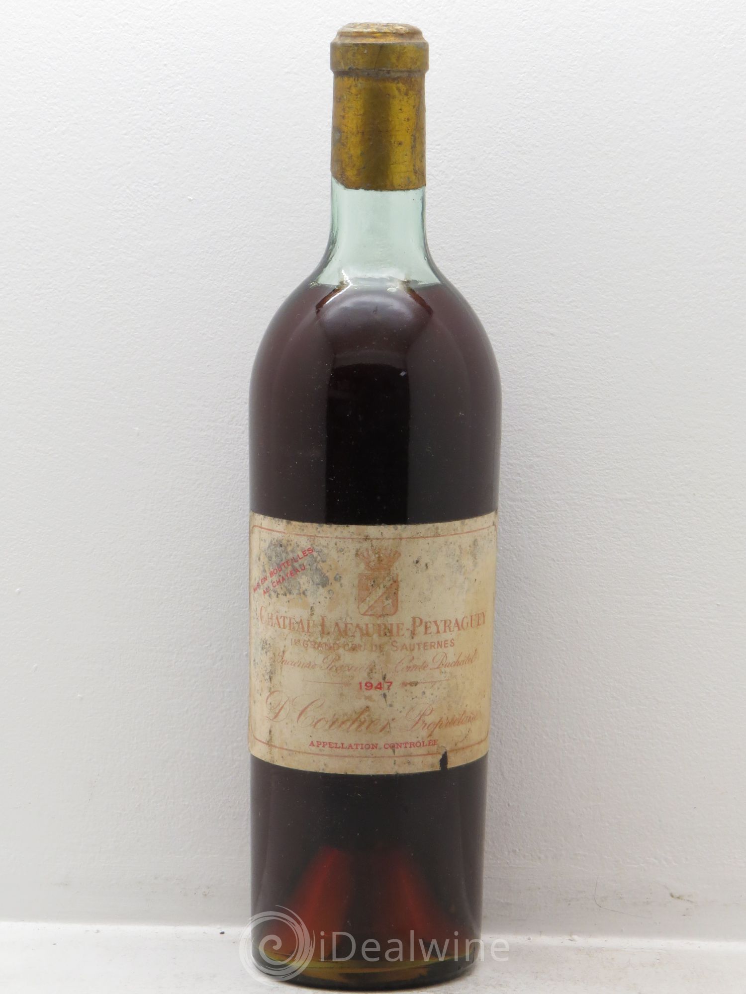 Château Lafaurie-Peyraguey 1er Grand Cru Classé 1947 - Lotto di 1 bottiglia - 0