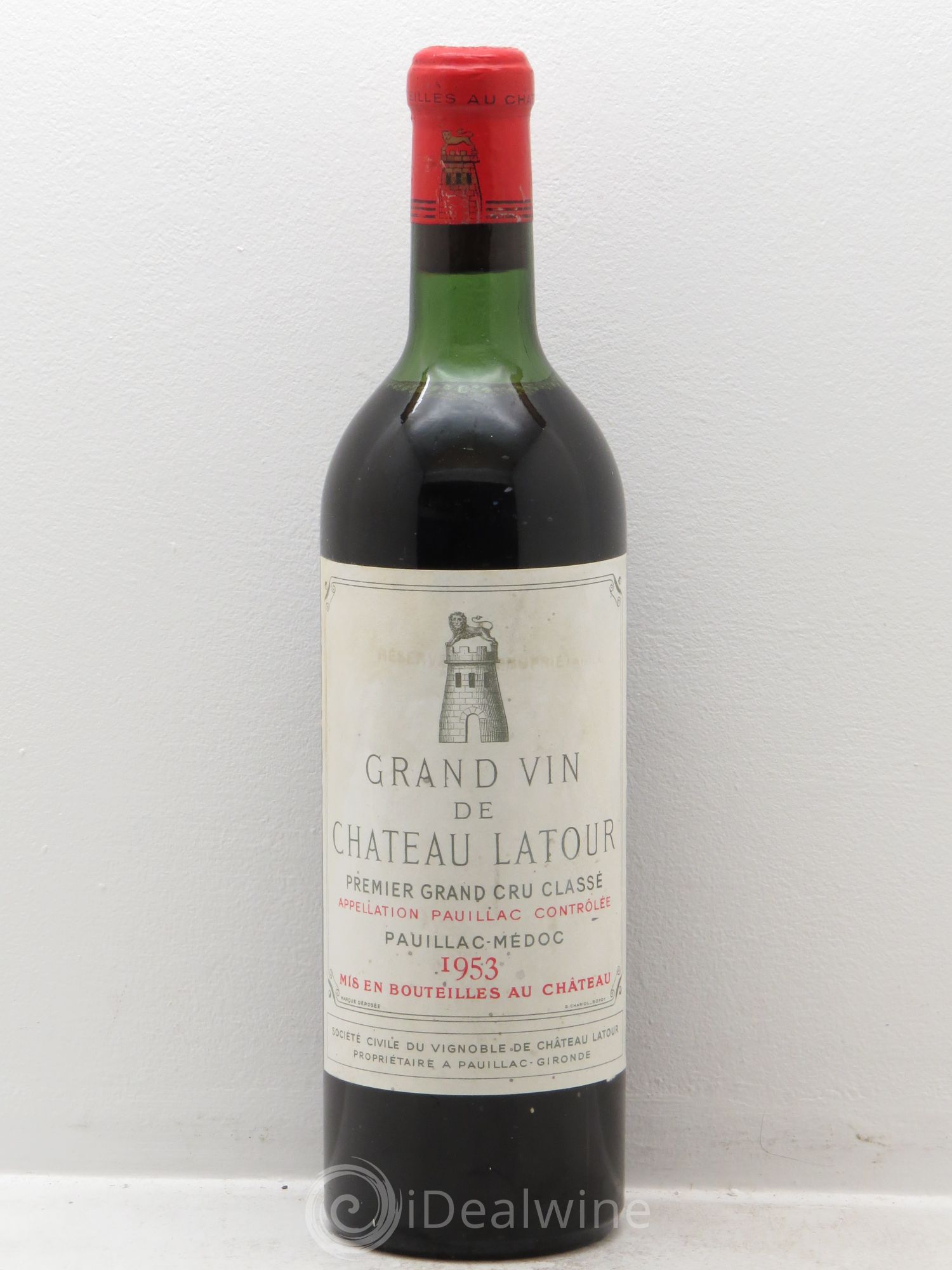 Château Latour 1er Grand Cru Classé 1953 - Lot de 1 bouteille - 0