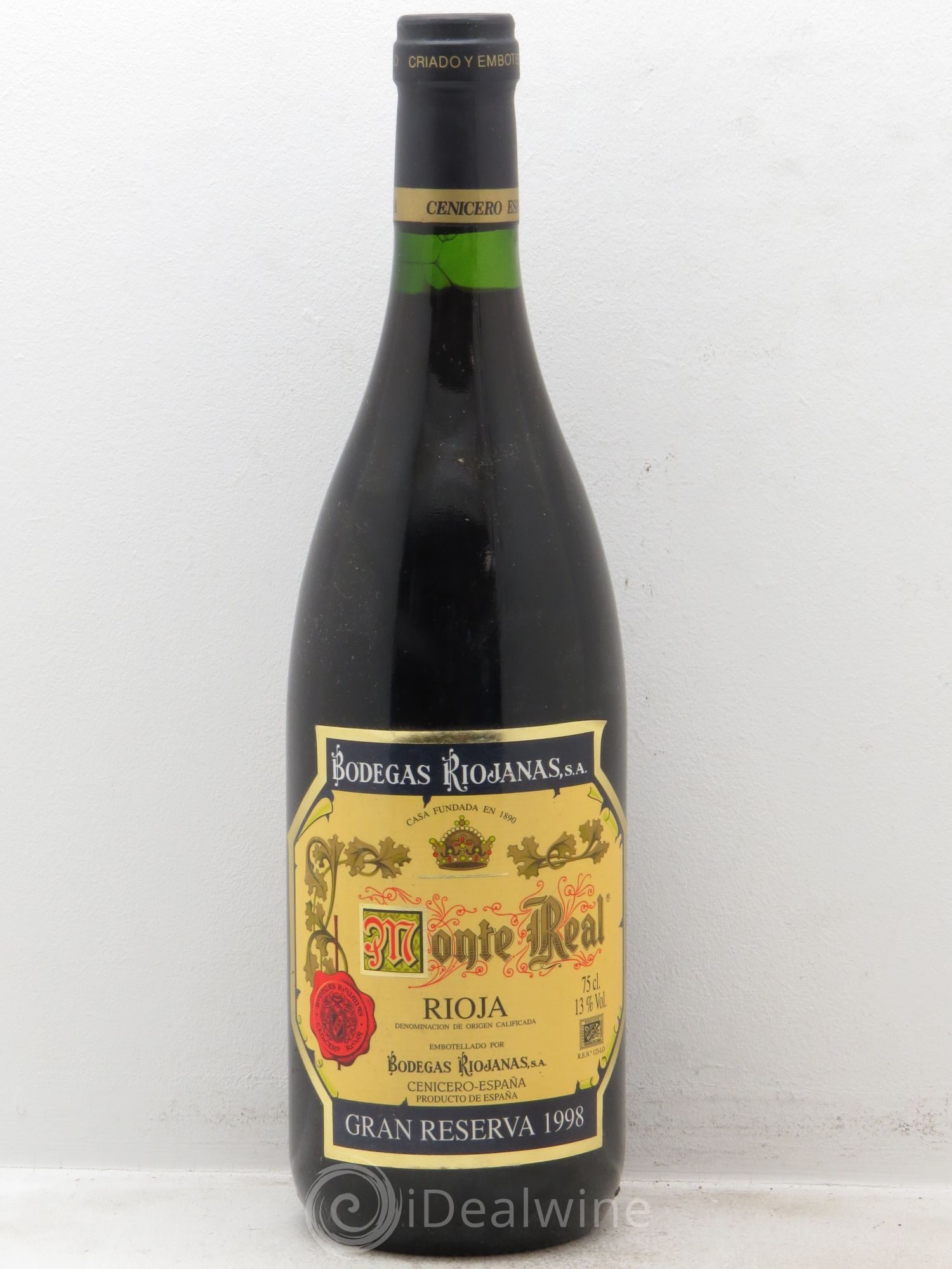 Rioja DOCA Monte Real Gran Reserva 1998 - Lot of 1 bottle - 0