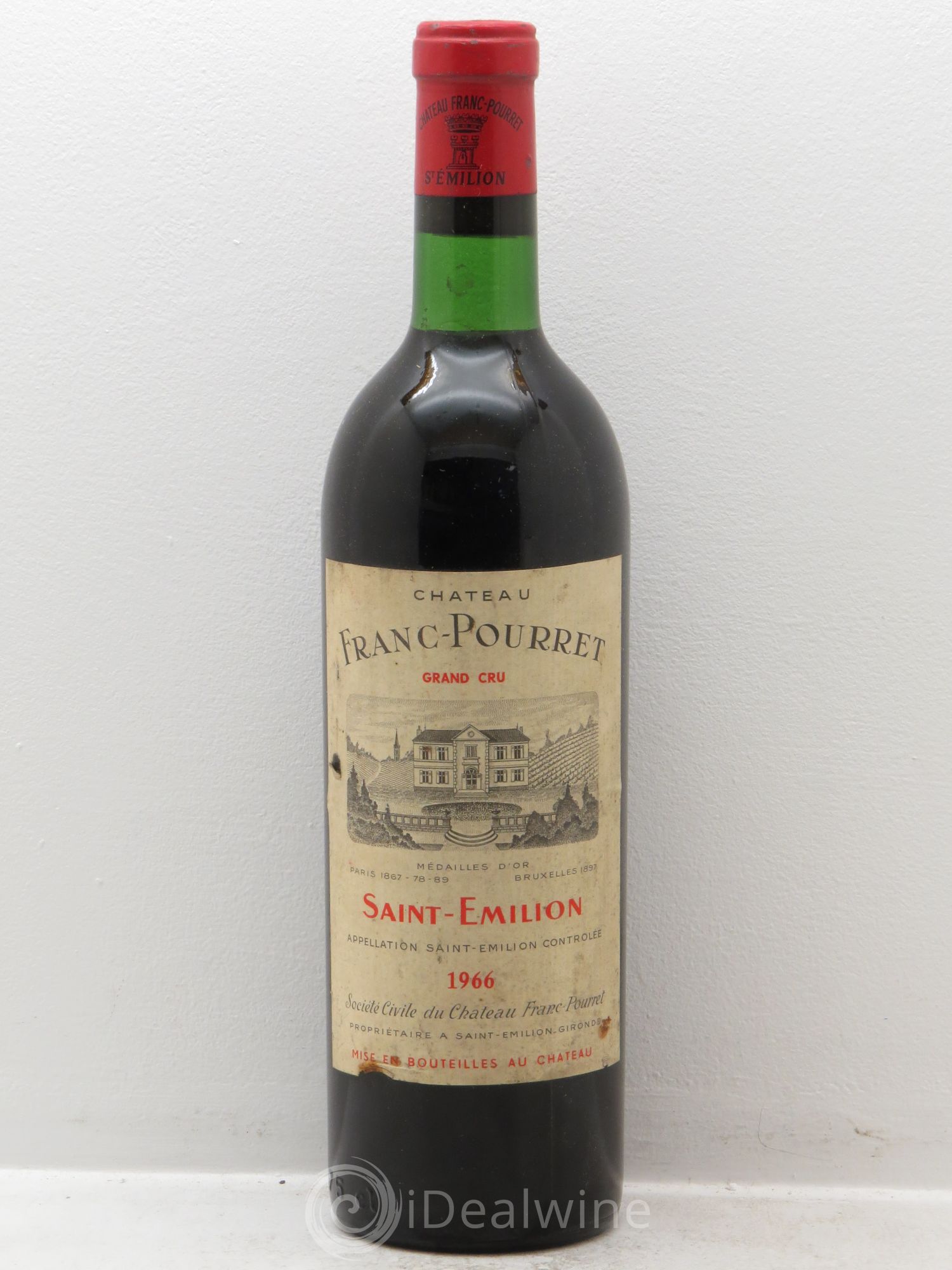 Saint-Émilion Château Franc Pourret 1966 - Lot de 1 bouteille - 0