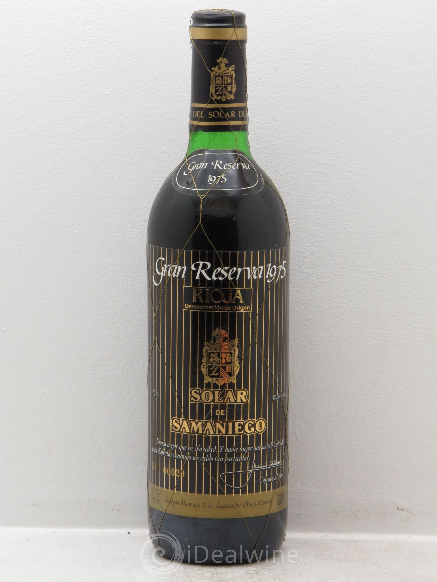 Rioja DOCA Solar de Samaniego Gran reserva 1975 - Posten von 1 Flasche - 0