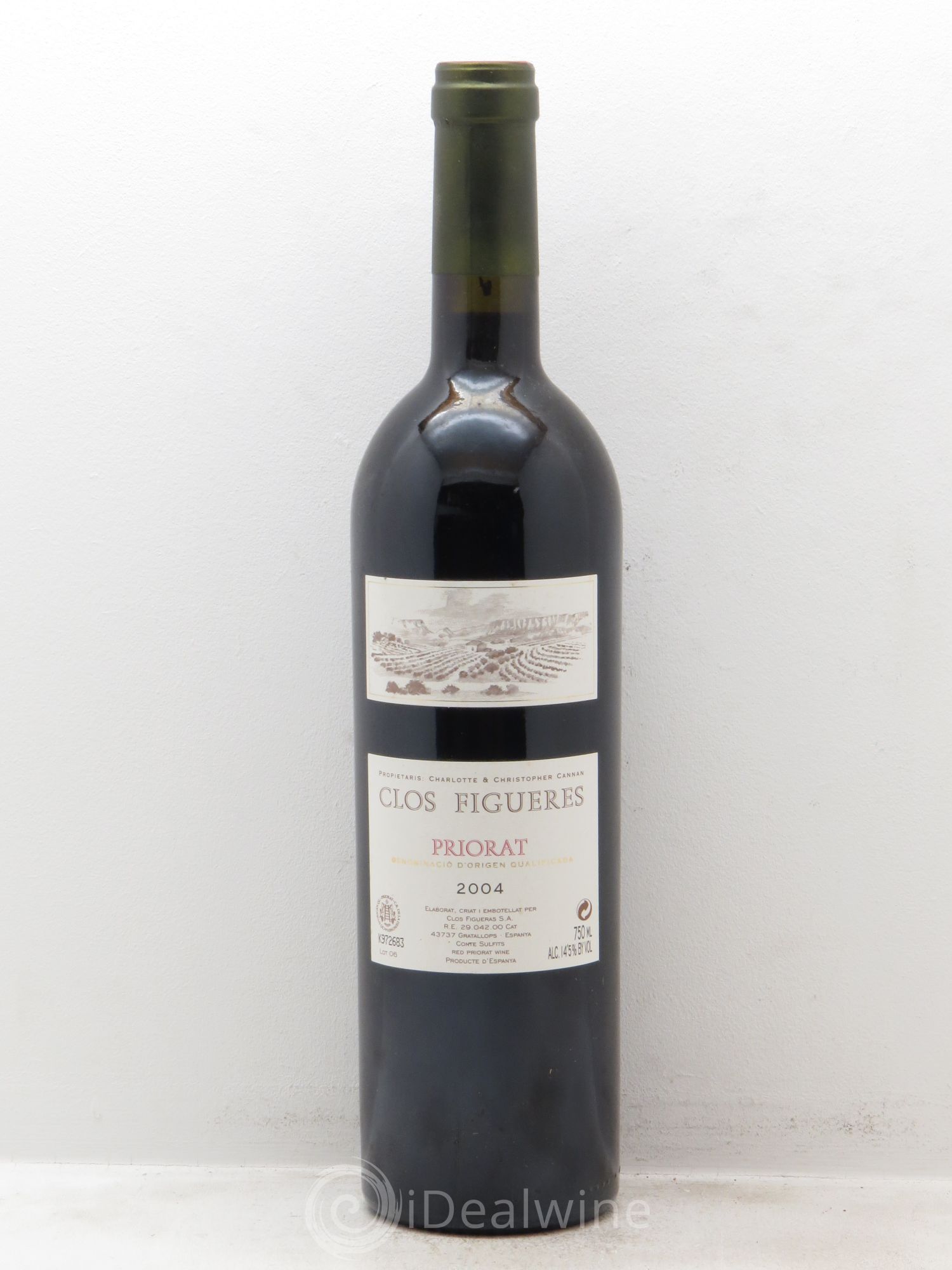 Priorat DOCA Clos Figueres (sans prix de réserve) 2004 - Posten von 1 Flasche - 0
