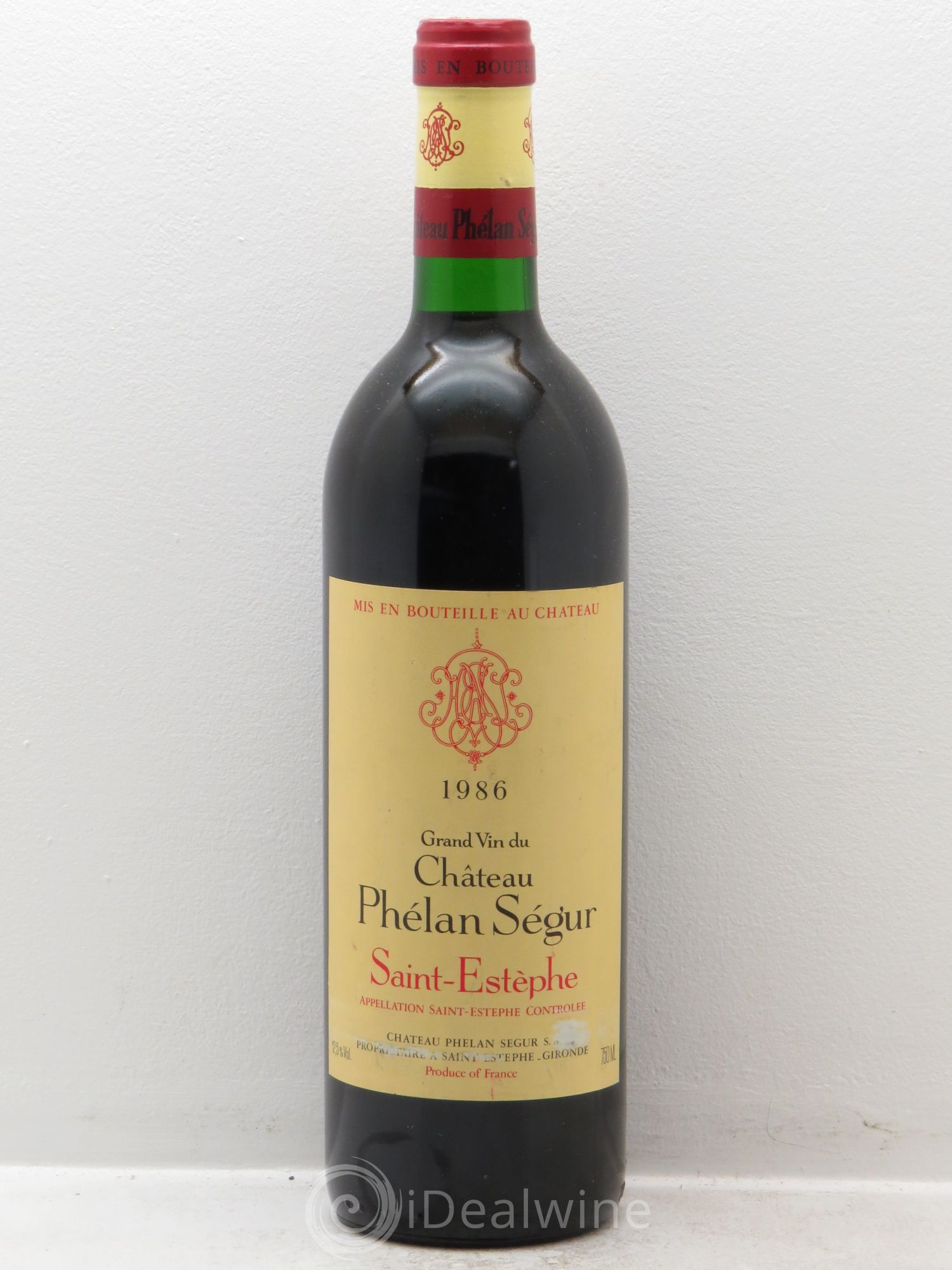 Château Phélan Ségur 1986 - Lot de 1 bouteille - 0
