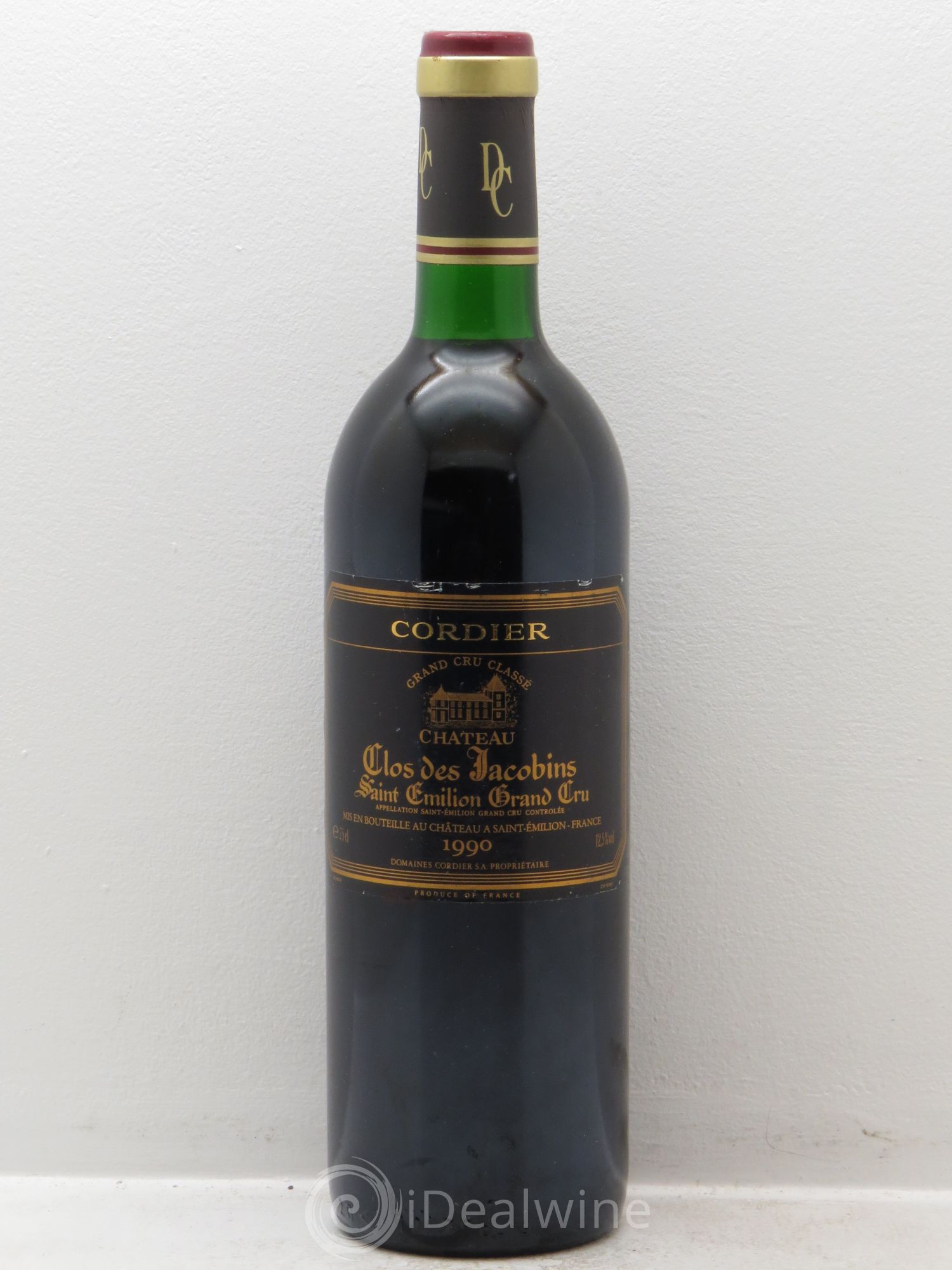 Château Clos des Jacobins Grand Cru Classé 1990 - Lot de 1 bouteille - 0