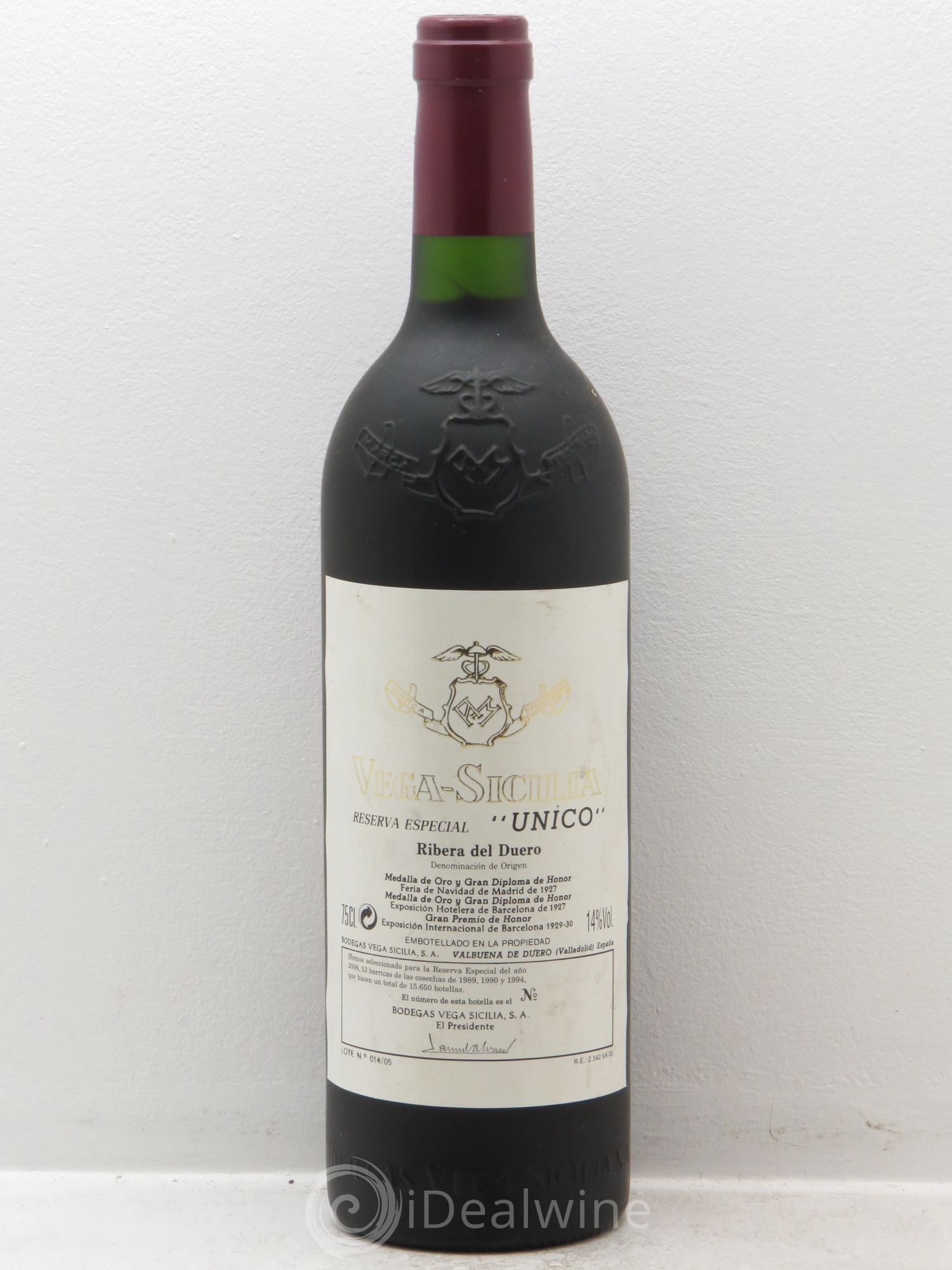 Ribera Del Duero DO Vega Sicilia Unico Famille Alvarez Reserva Especial 2006 - Lot de 1 bouteille - 0