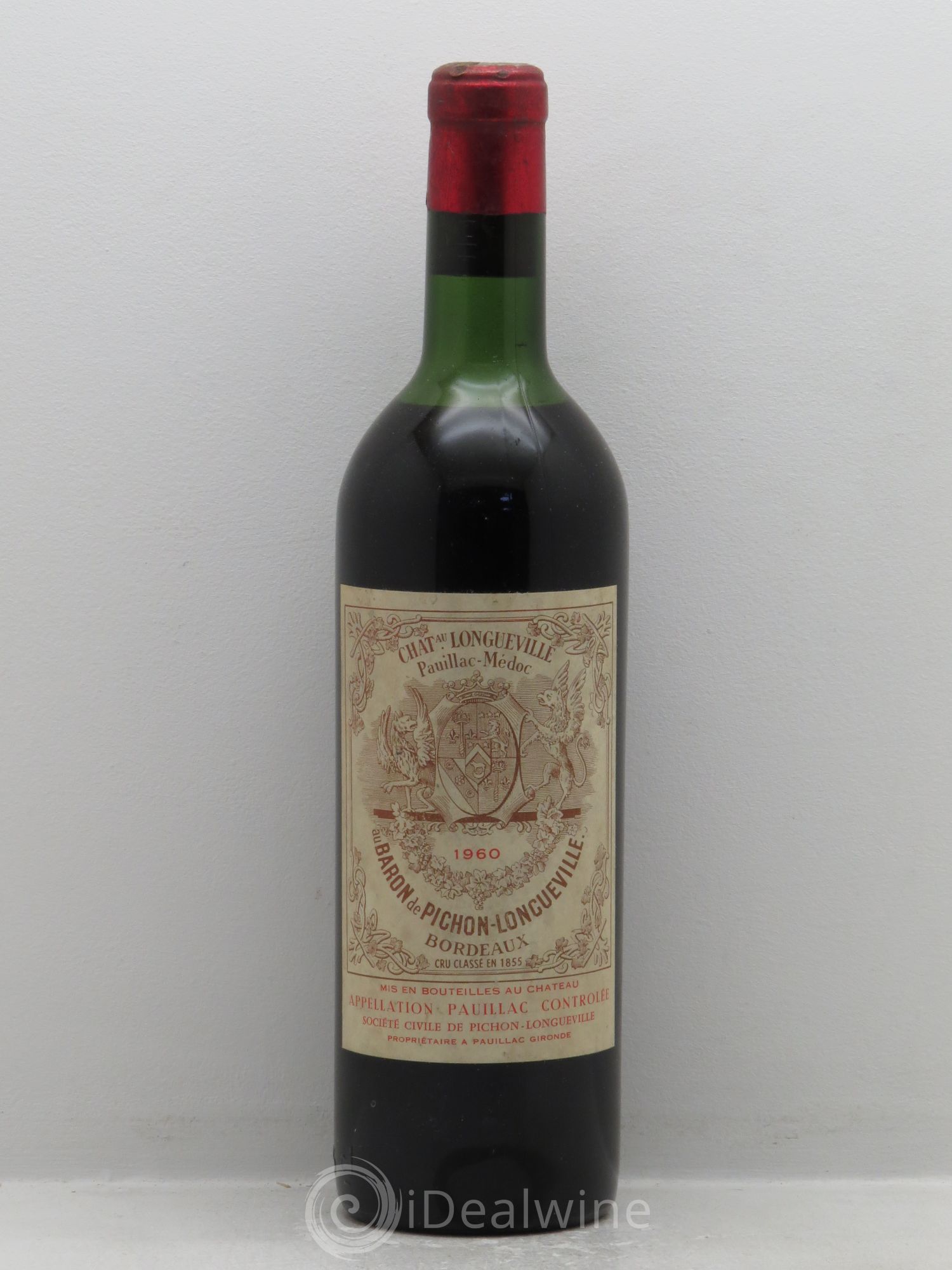 Pichon Longueville Baron 2ème Grand Cru Classé 1960 - Lot de 1 bouteille - 0