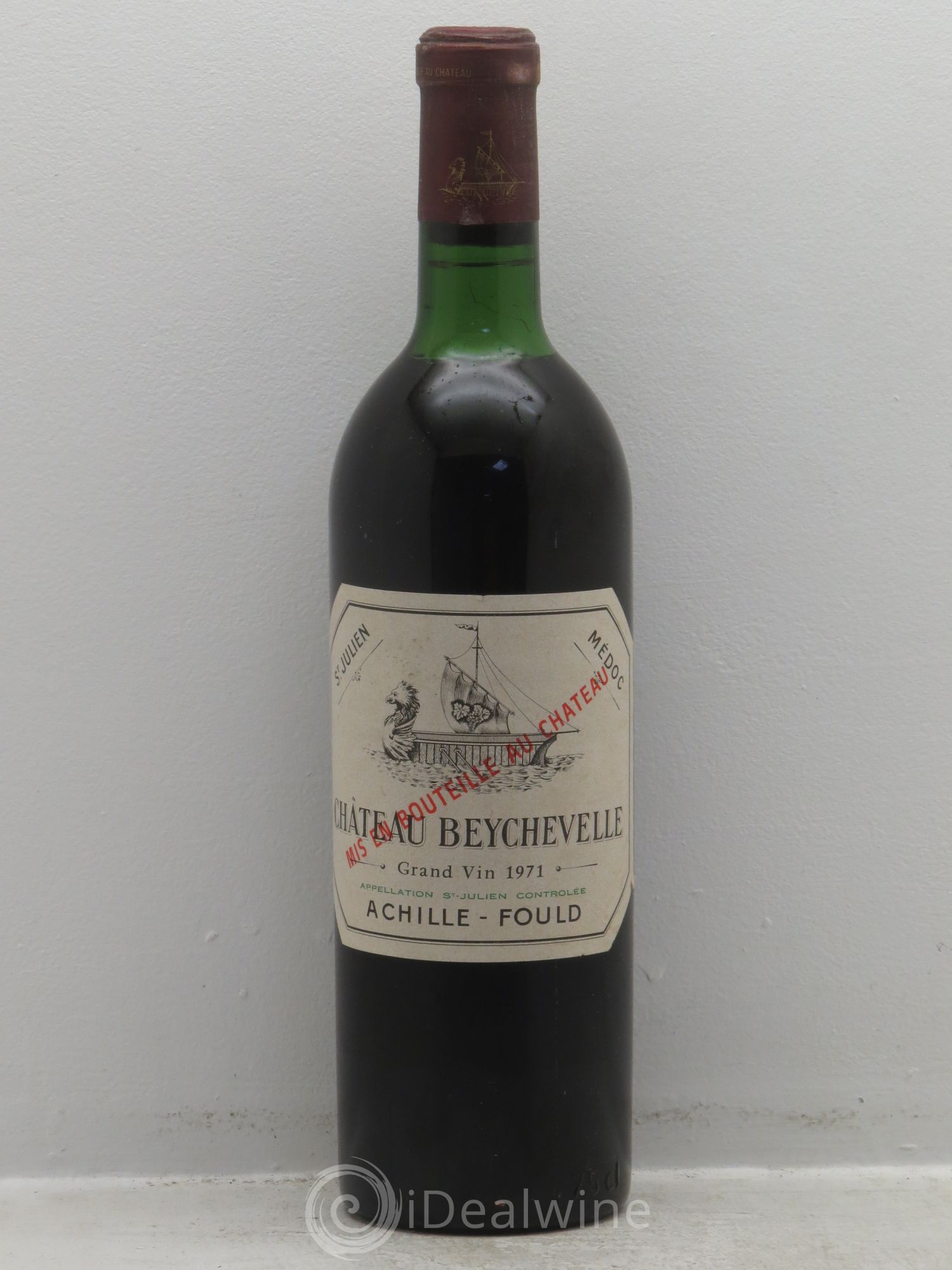 Château Beychevelle 4ème Grand Cru Classé 1971 - Lot de 1 bouteille - 0