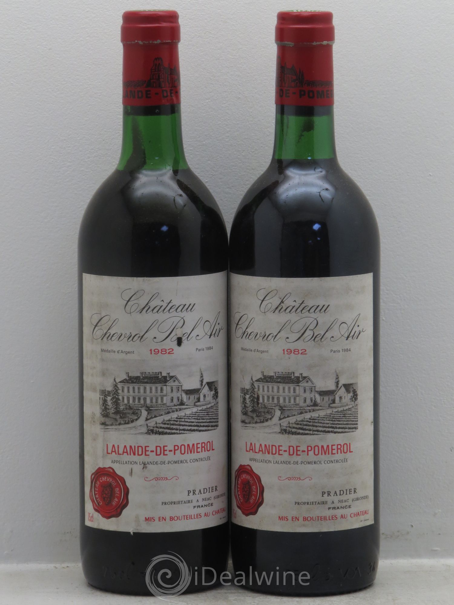 Bordeaux Chevrol Bel Air 1982 - Posten von 2 Flaschen - 0