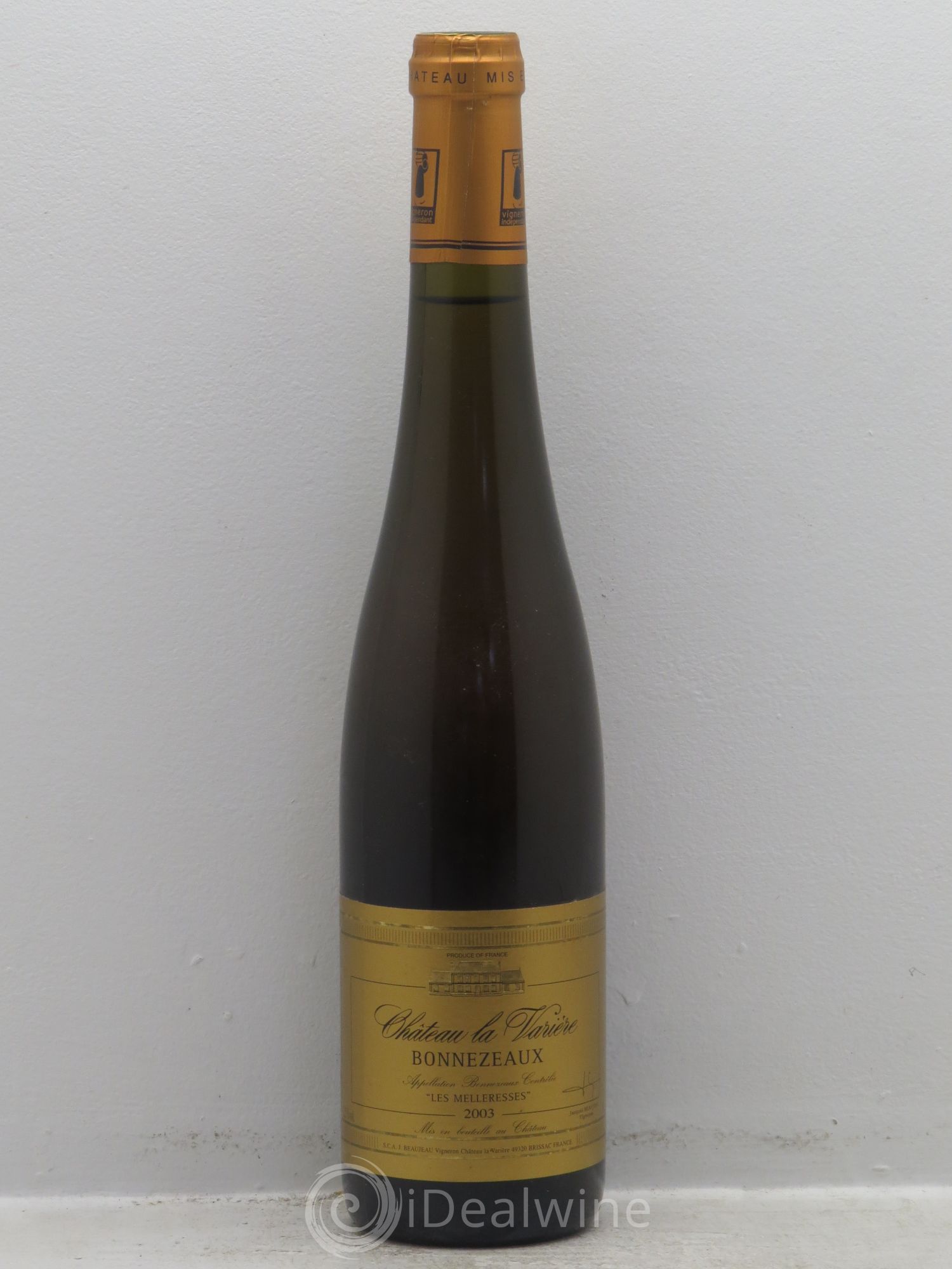 Bonnezeaux Château la Varière Les Melleresses (50cl) 2003 - Posten von 1 Flasche - 0
