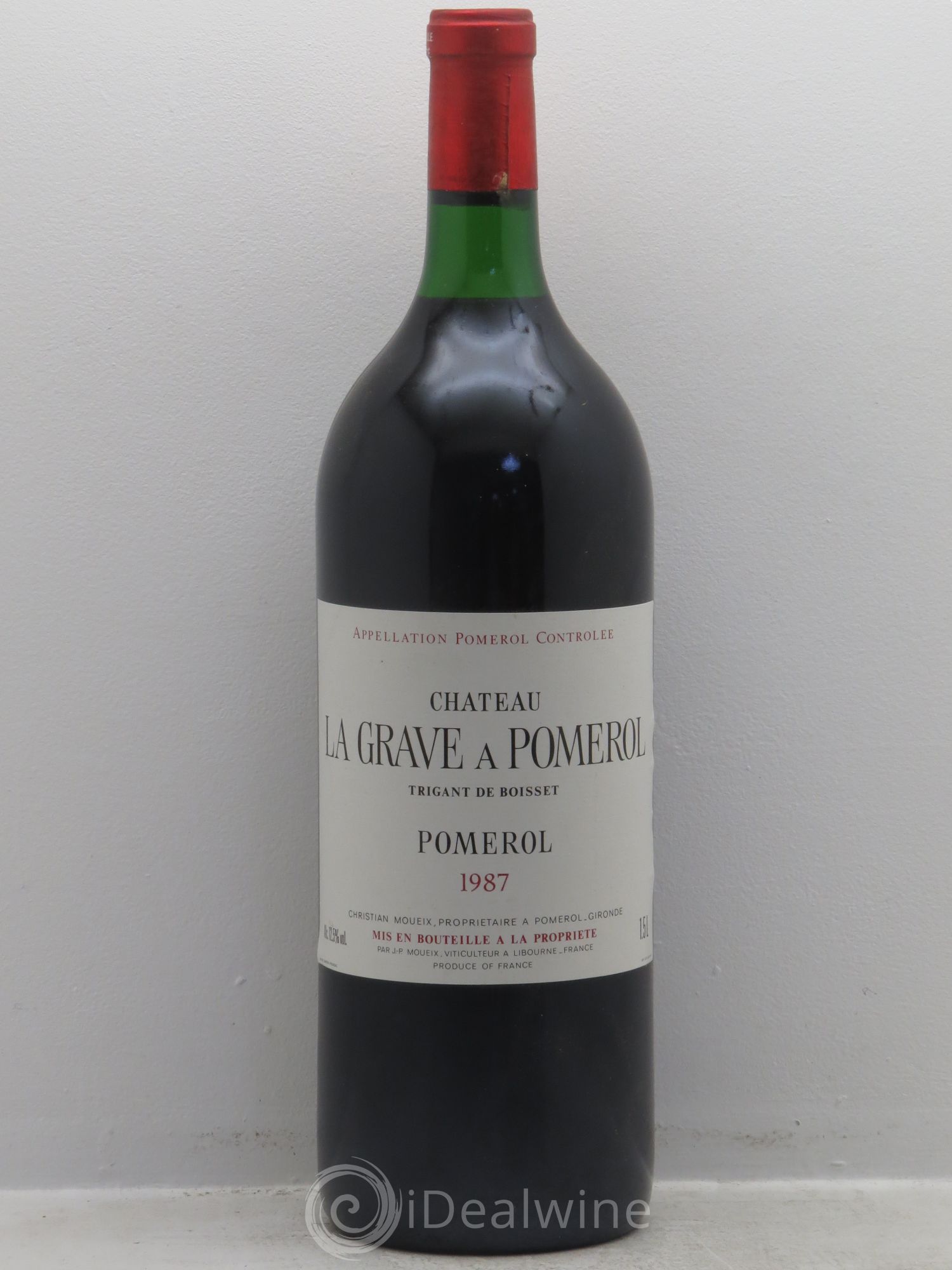 Château La Grave à Pomerol (Trigant de Boisset) 1987 - Lot de 1 magnum - 0