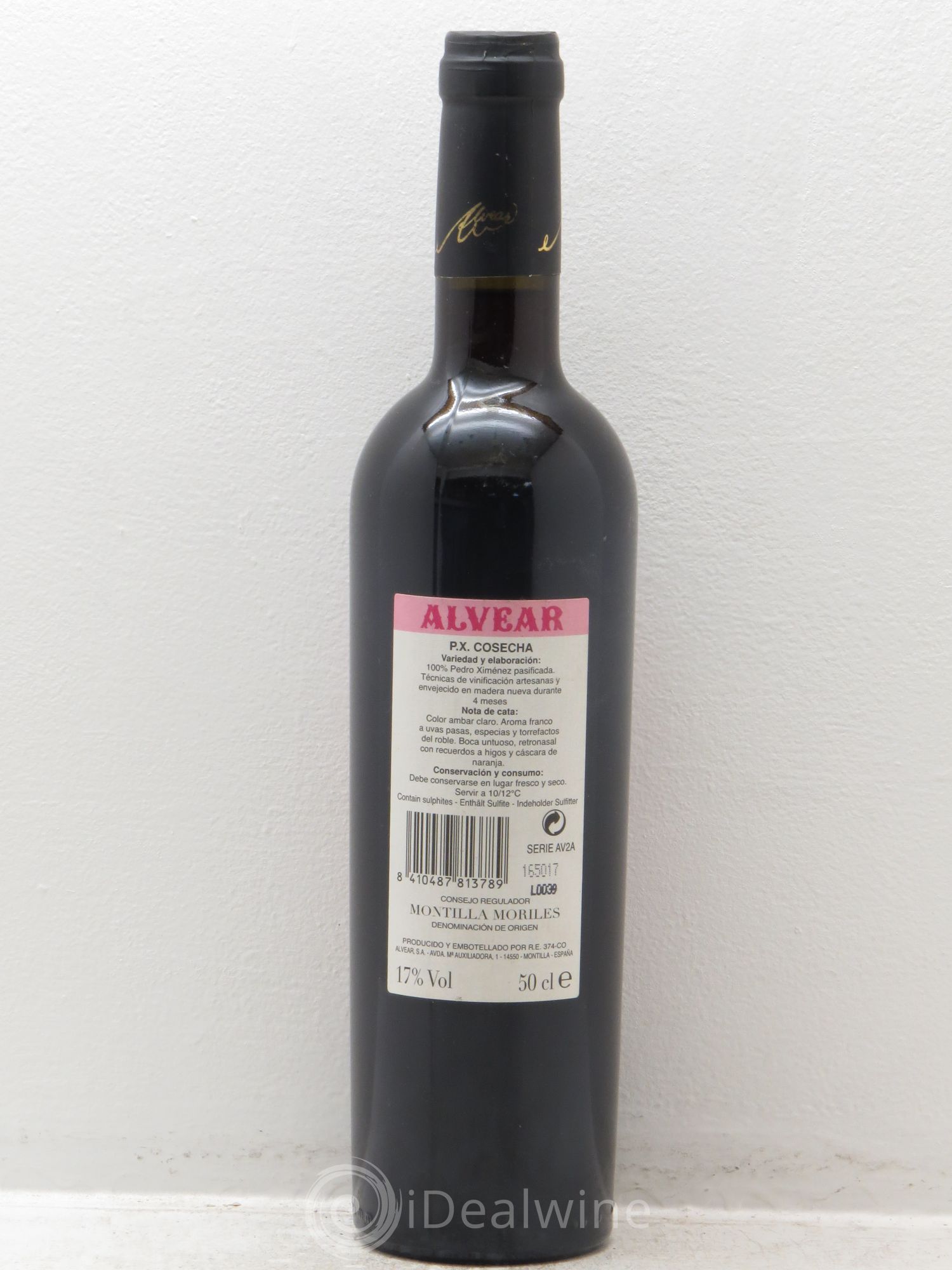 Montilla Moriles Alvear PX Cosecha (50cl) 2007 - Posten von 1 Flasche - 1