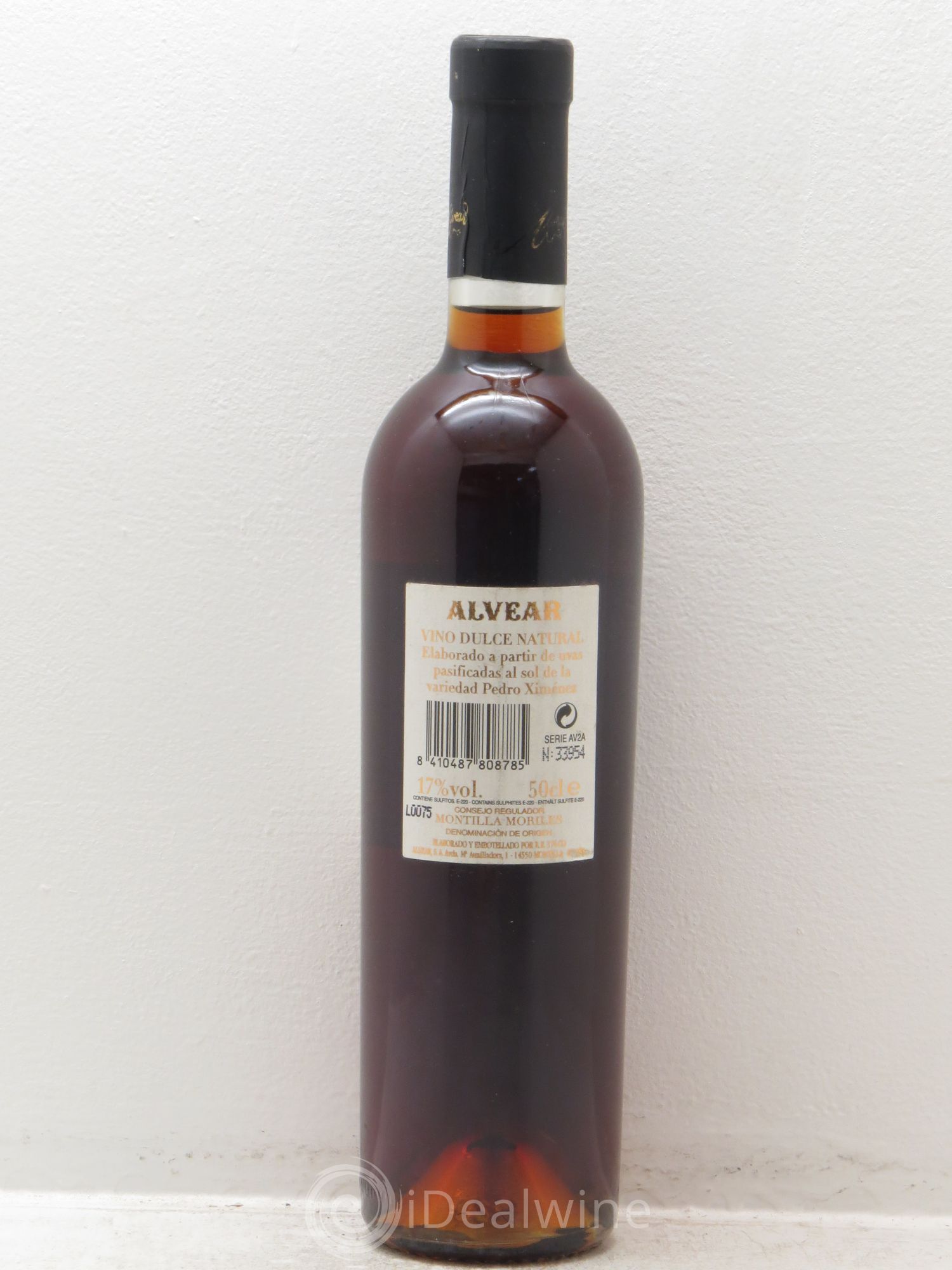 Montilla Moriles Alvear Pedro Ximenez de Anada (50cl) 2008 - Posten von 1 Flasche - 1