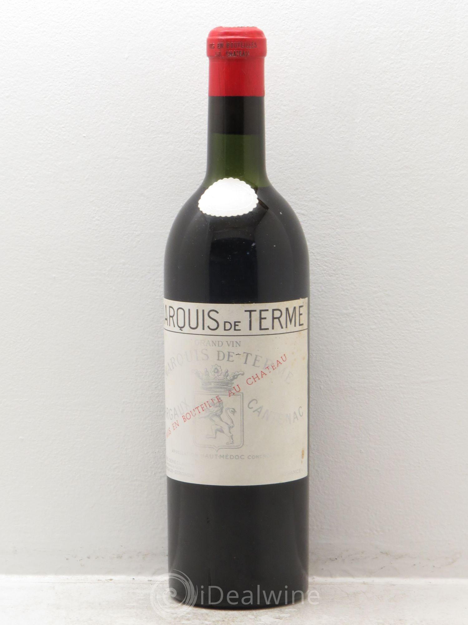 Château Marquis de Terme 4ème Grand Cru Classé 1961 - Lot de 1 bouteille - 0