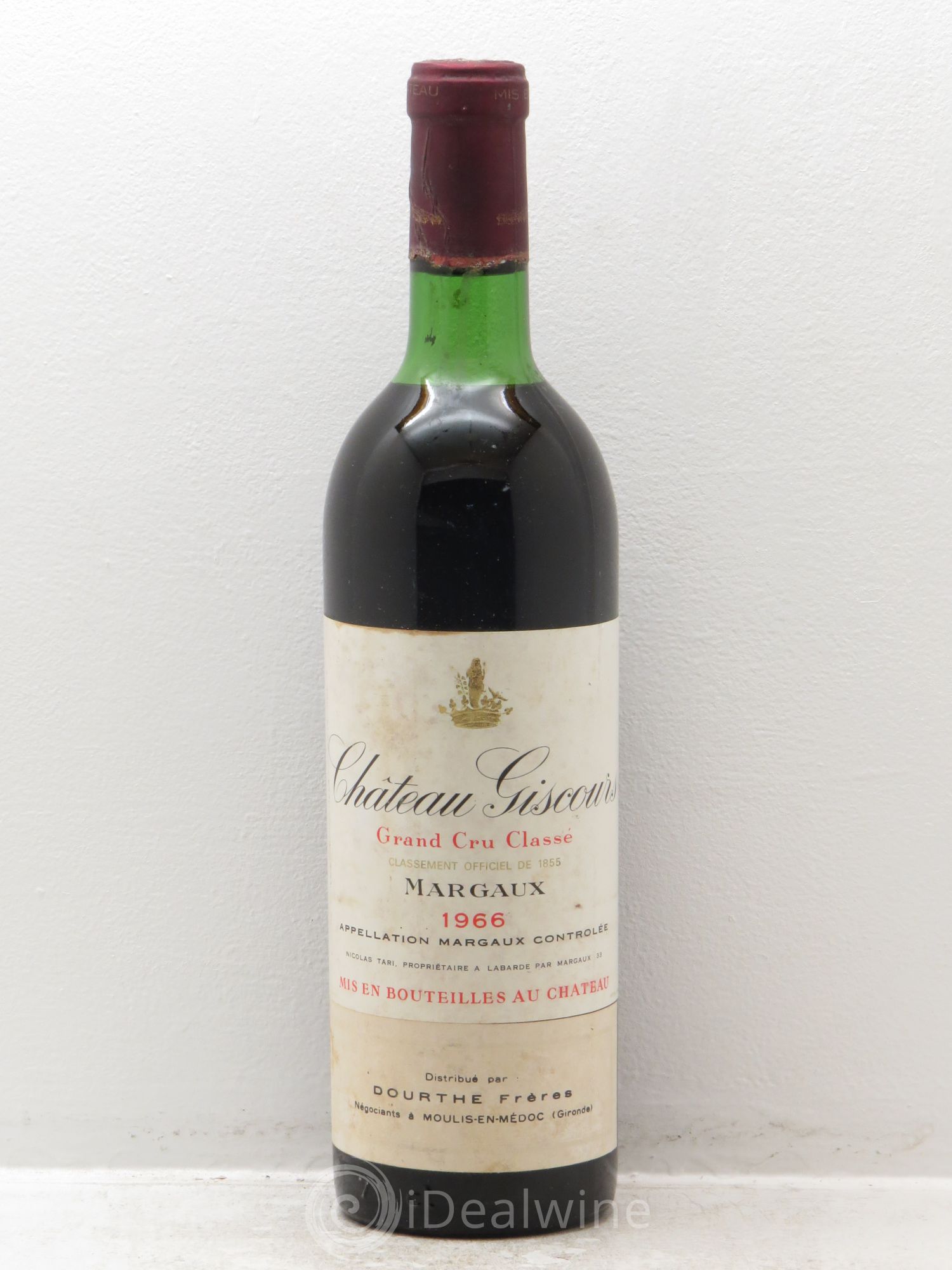 Château Giscours 3ème Grand Cru Classé 1966 - Lot de 1 bouteille - 0