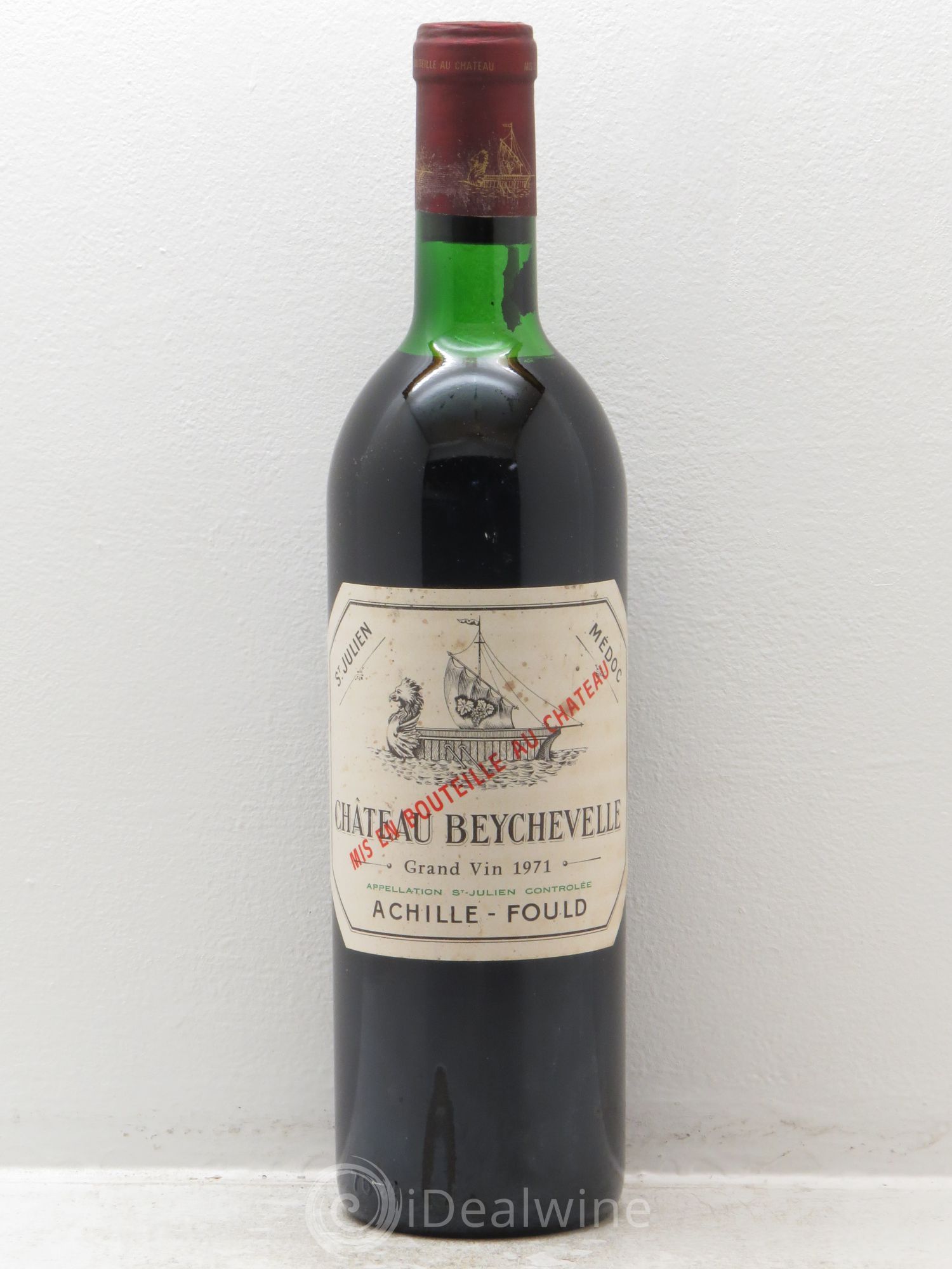 Château Beychevelle 4ème Grand Cru Classé 1971 - Lot de 1 bouteille - 0