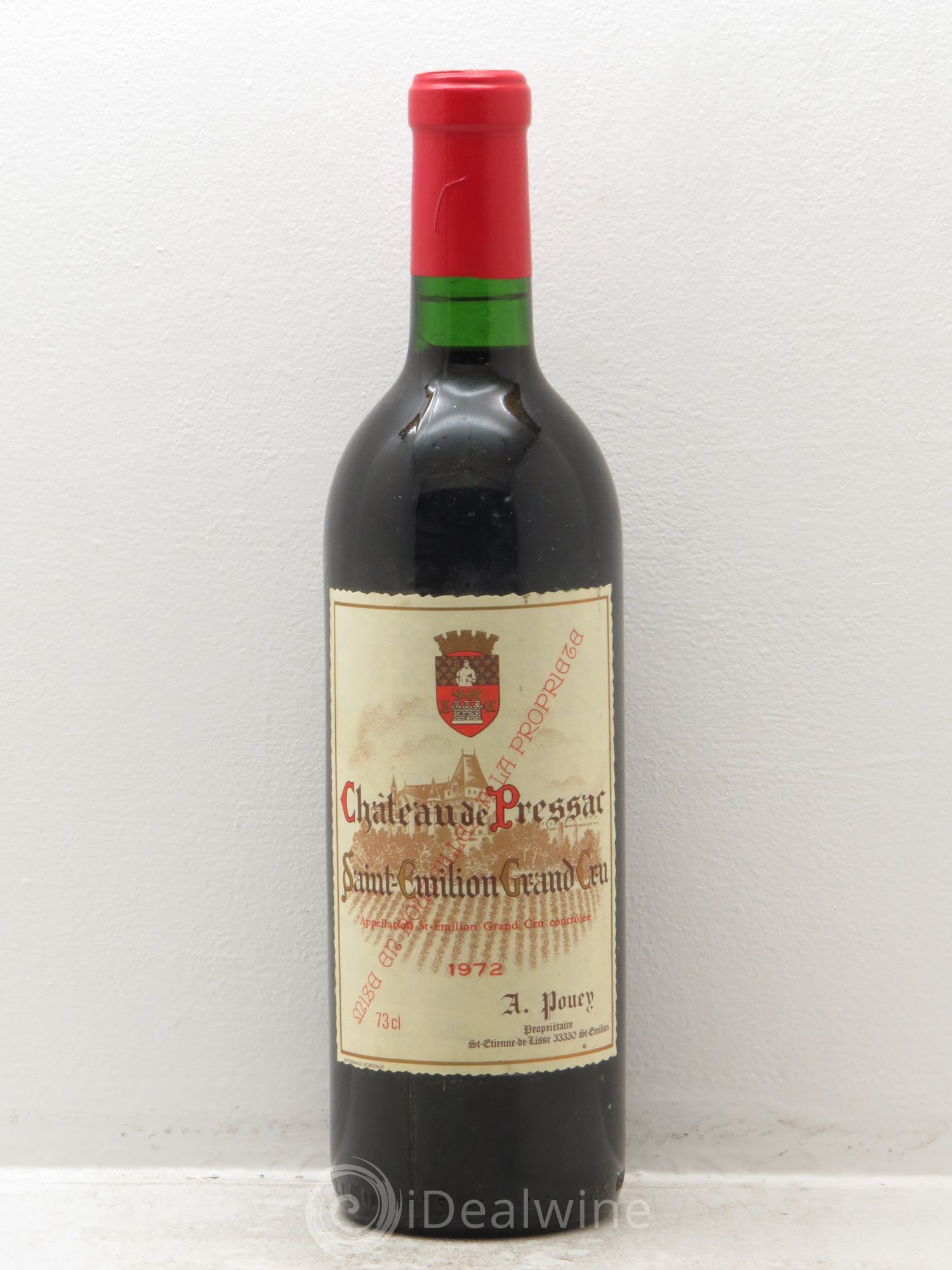 Château de Pressac Grand Cru Classé 1972 - Lot de 1 bouteille - 0