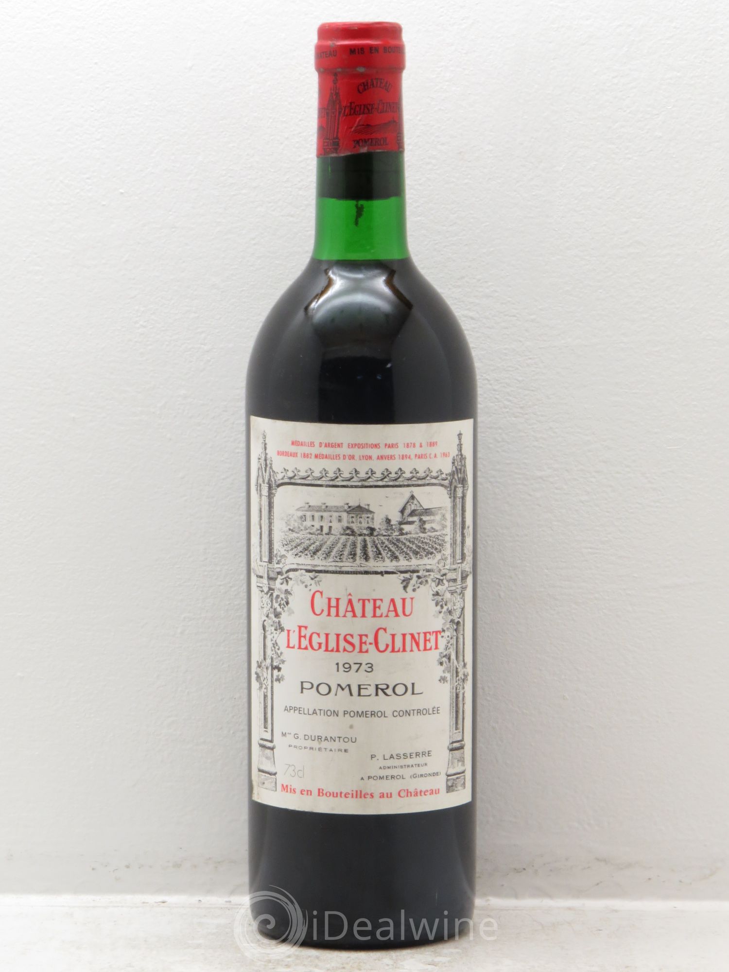 Château l' Église Clinet 1973 - Lot de 1 bouteille - 0