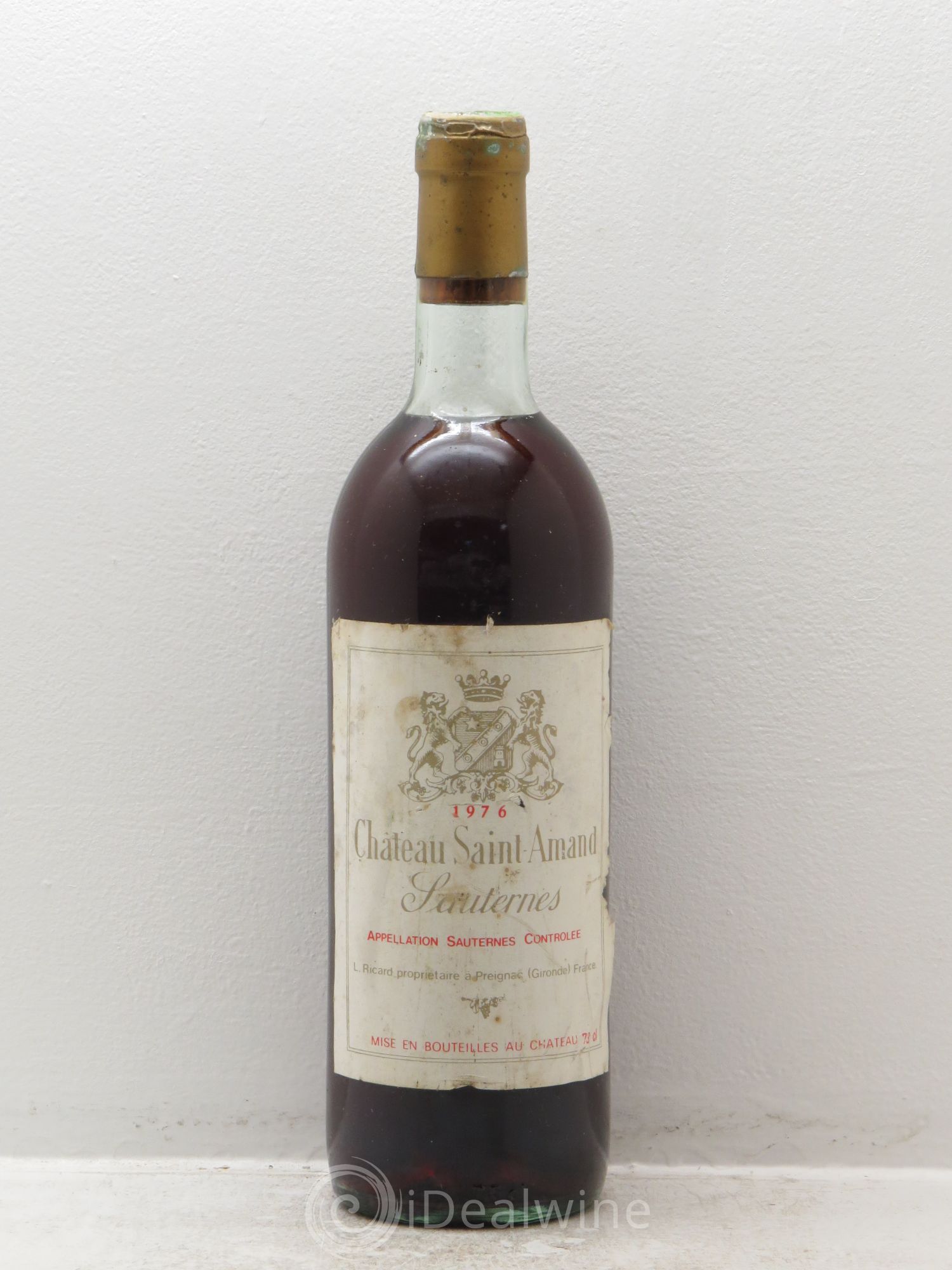 Sauternes Château Saint Amand 1976 - Lotto di 1 bottiglia - 0