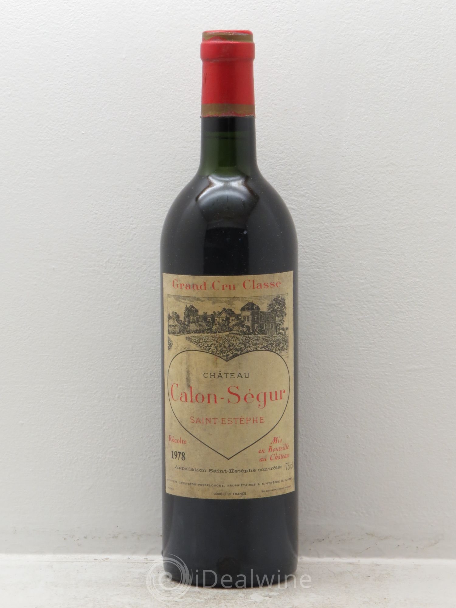 Château Calon Ségur 3ème Grand Cru Classé 1978 - Lot de 1 bouteille - 0