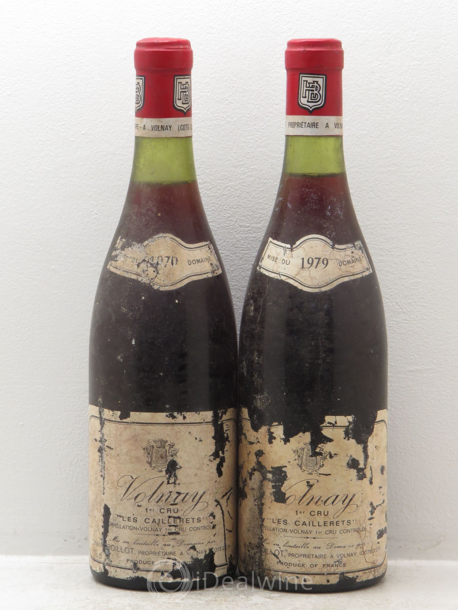 Volnay 1er Cru H. Boillot 1979 - Lot de 2 bouteilles - 0