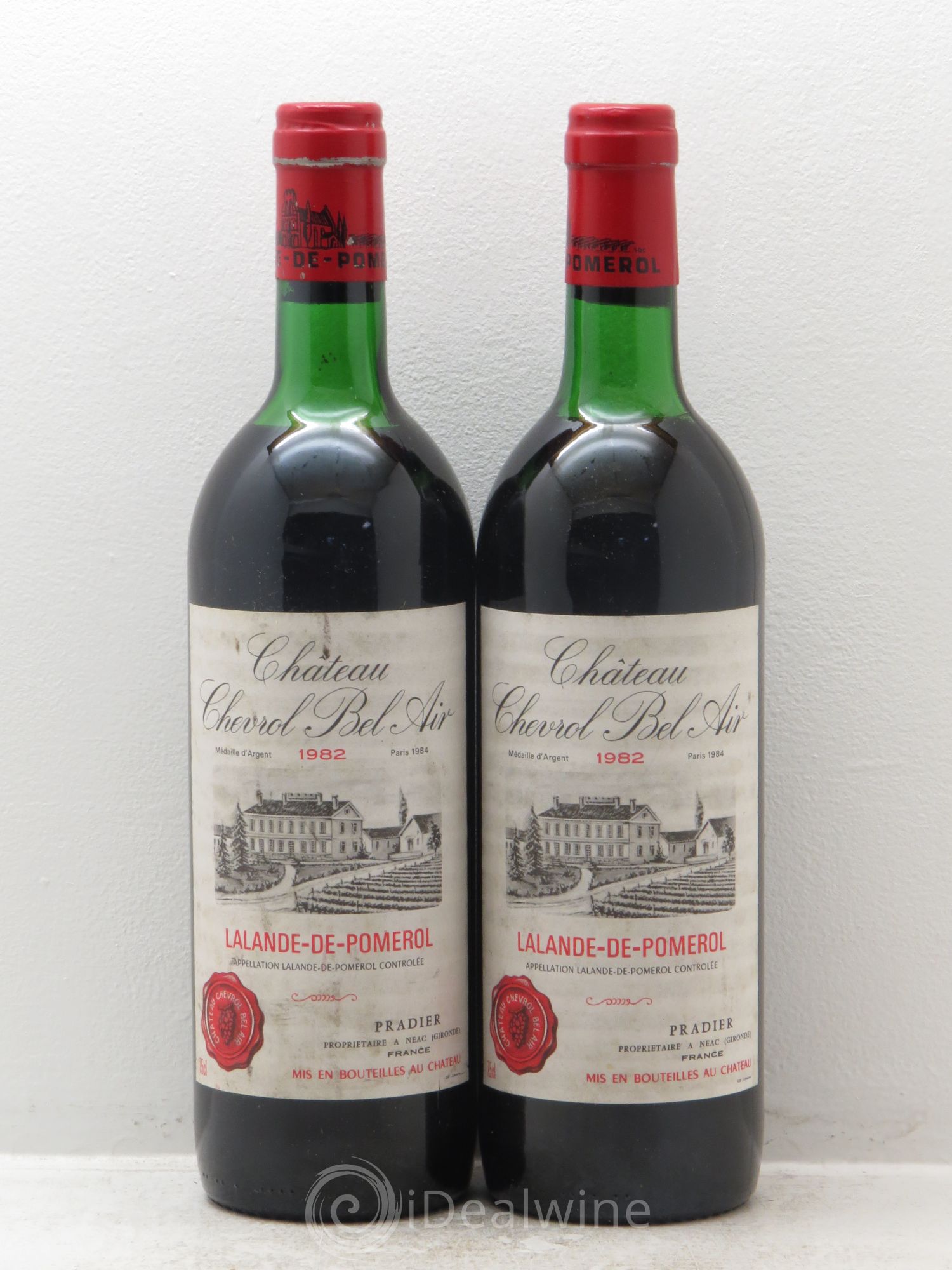 Bordeaux Château Chevrol Bel Air - Lalande de Pomerol 1982 - Posten von 2 Flaschen - 0