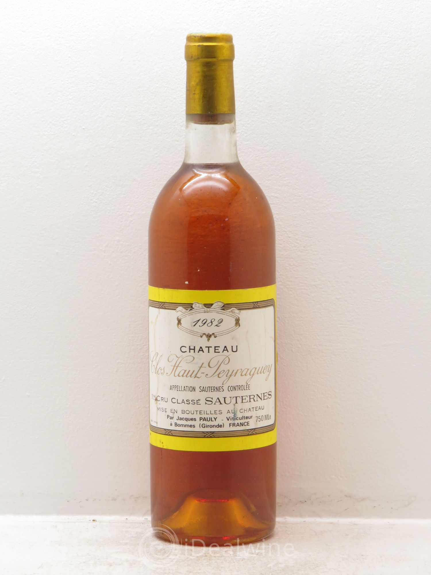 Clos Haut-Peyraguey 1er Grand Cru Classé 1982 - Lotto di 1 bottiglia - 0