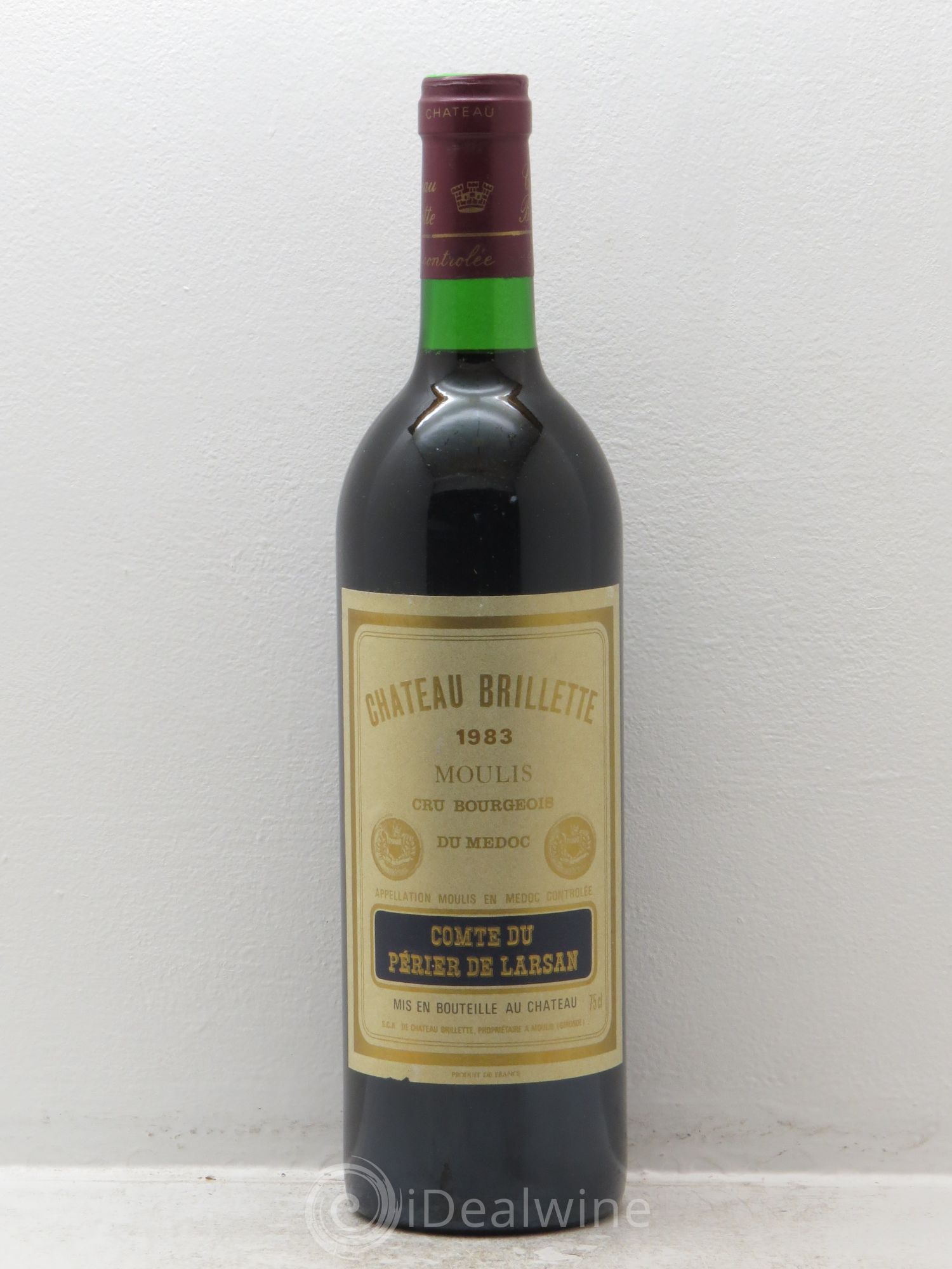 Château Brillette Cru Bourgeois 1983 - Lot de 1 bouteille - 0