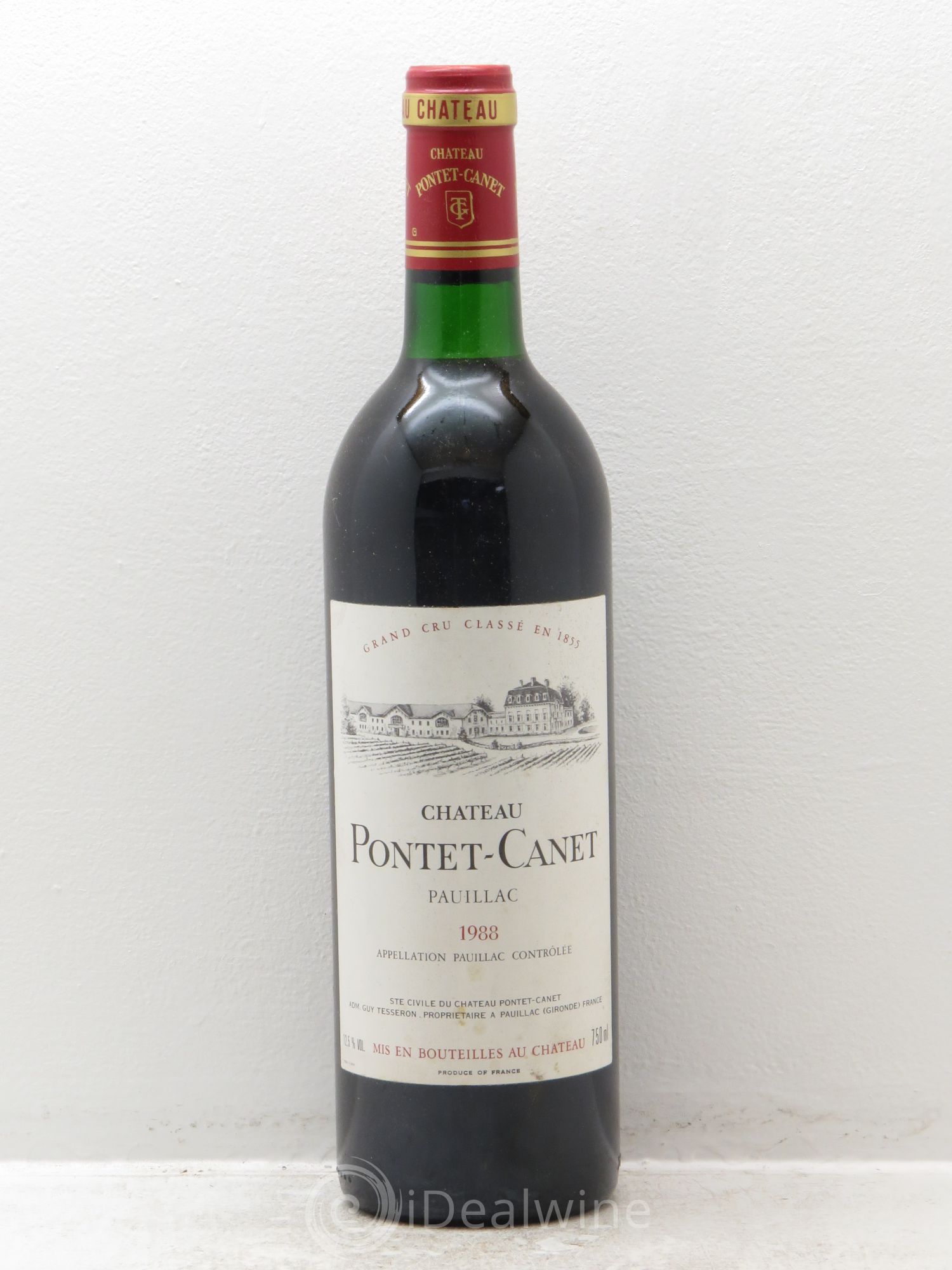 Château Pontet Canet 5ème Grand Cru Classé 1988 - Lot de 6 bouteilles - 0
