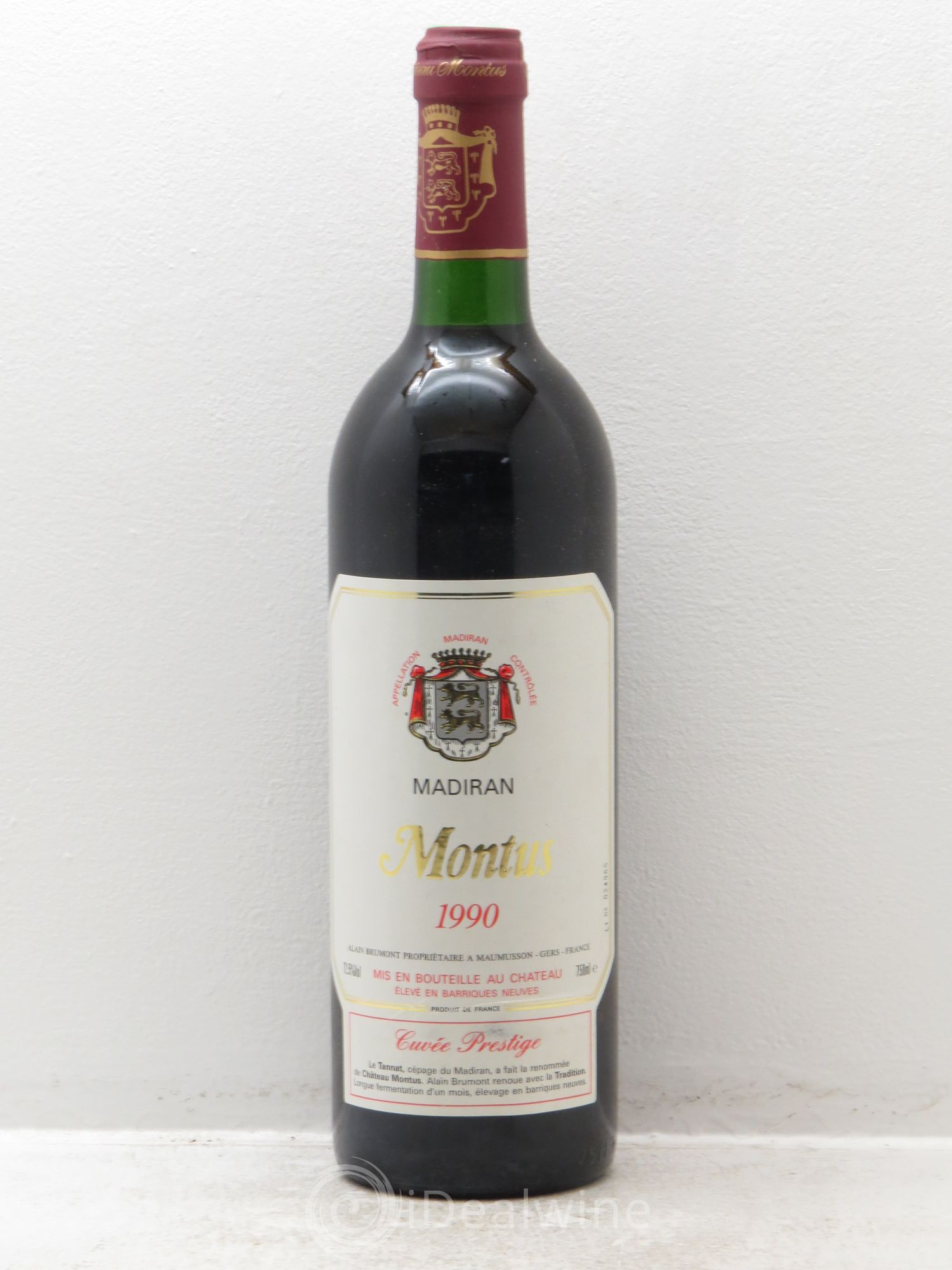 Madiran Château Montus-Prestige Alain Brumont 1990 - Lot de 1 bouteille - 0